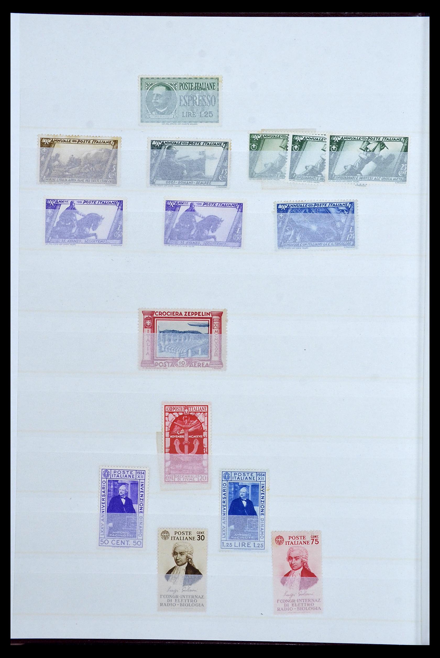 34214 010 - Postzegelverzameling 34214 Italië en gebieden 1861-1980.