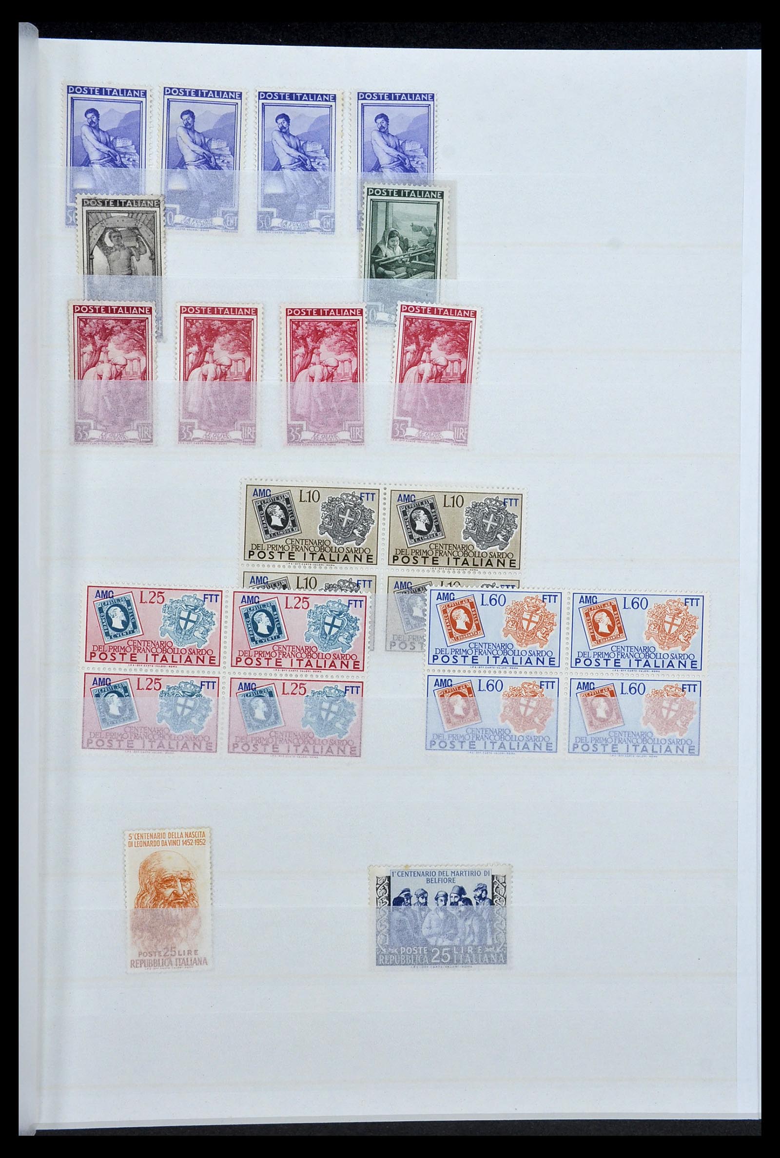 34214 017 - Postzegelverzameling 34214 Italië en gebieden 1861-1980.
