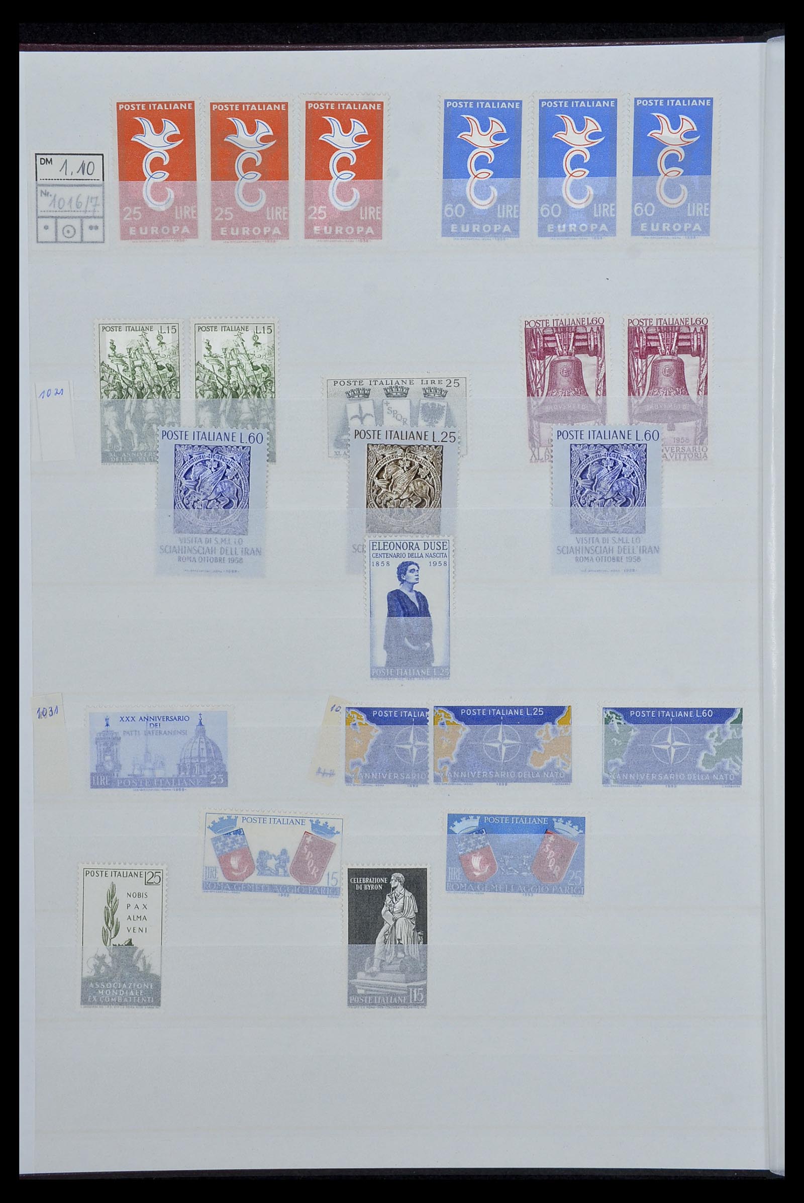 34214 020 - Postzegelverzameling 34214 Italië en gebieden 1861-1980.