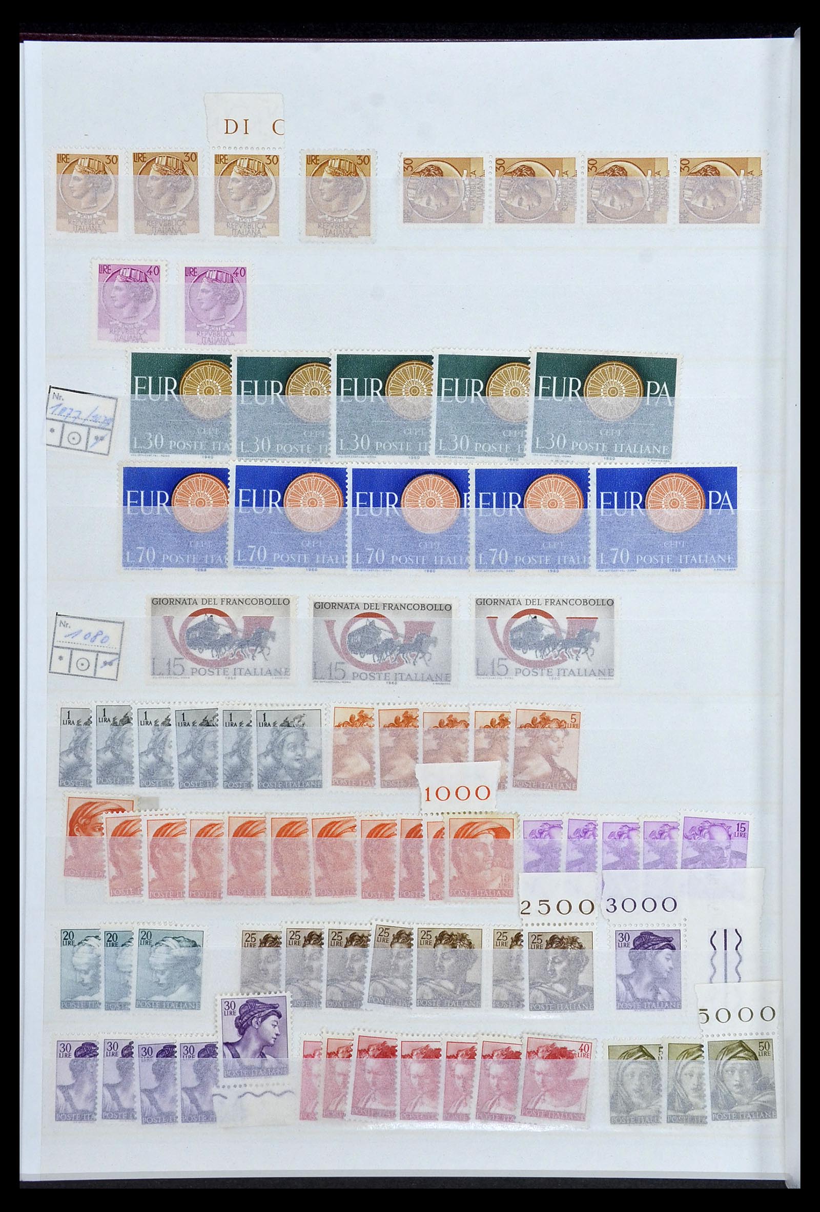 34214 022 - Postzegelverzameling 34214 Italië en gebieden 1861-1980.