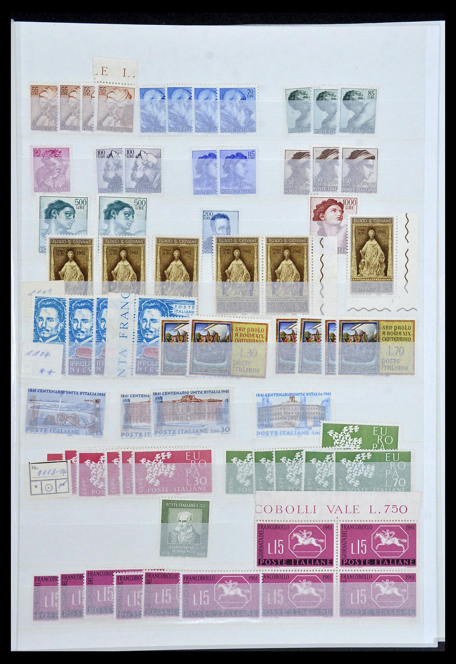 34214 023 - Postzegelverzameling 34214 Italië en gebieden 1861-1980.