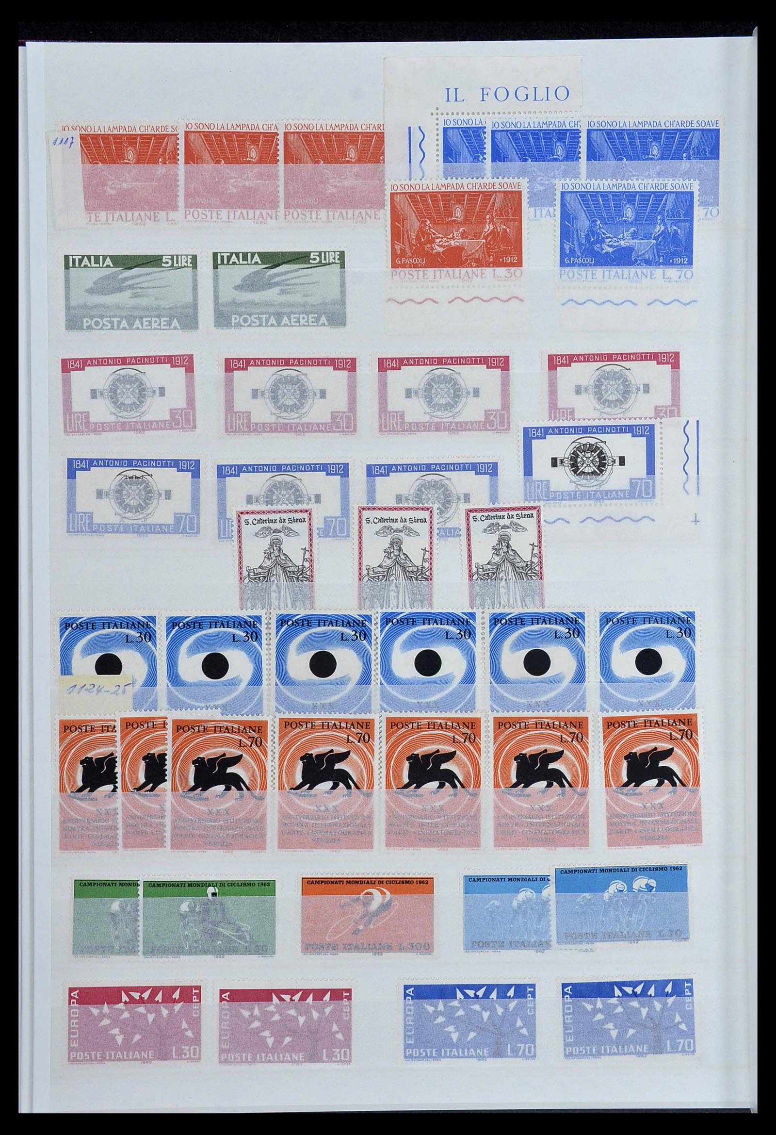 34214 024 - Postzegelverzameling 34214 Italië en gebieden 1861-1980.
