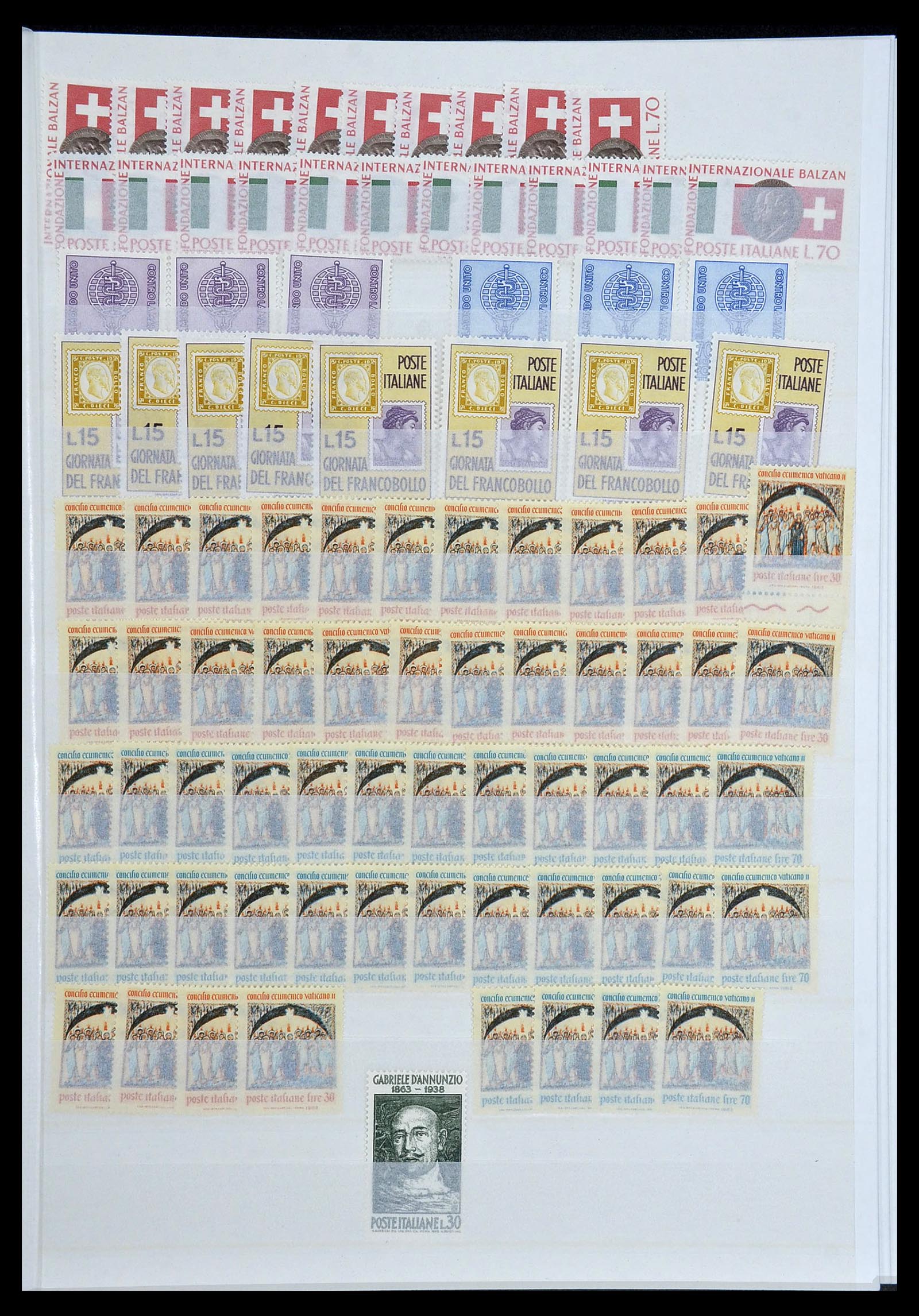 34214 025 - Postzegelverzameling 34214 Italië en gebieden 1861-1980.