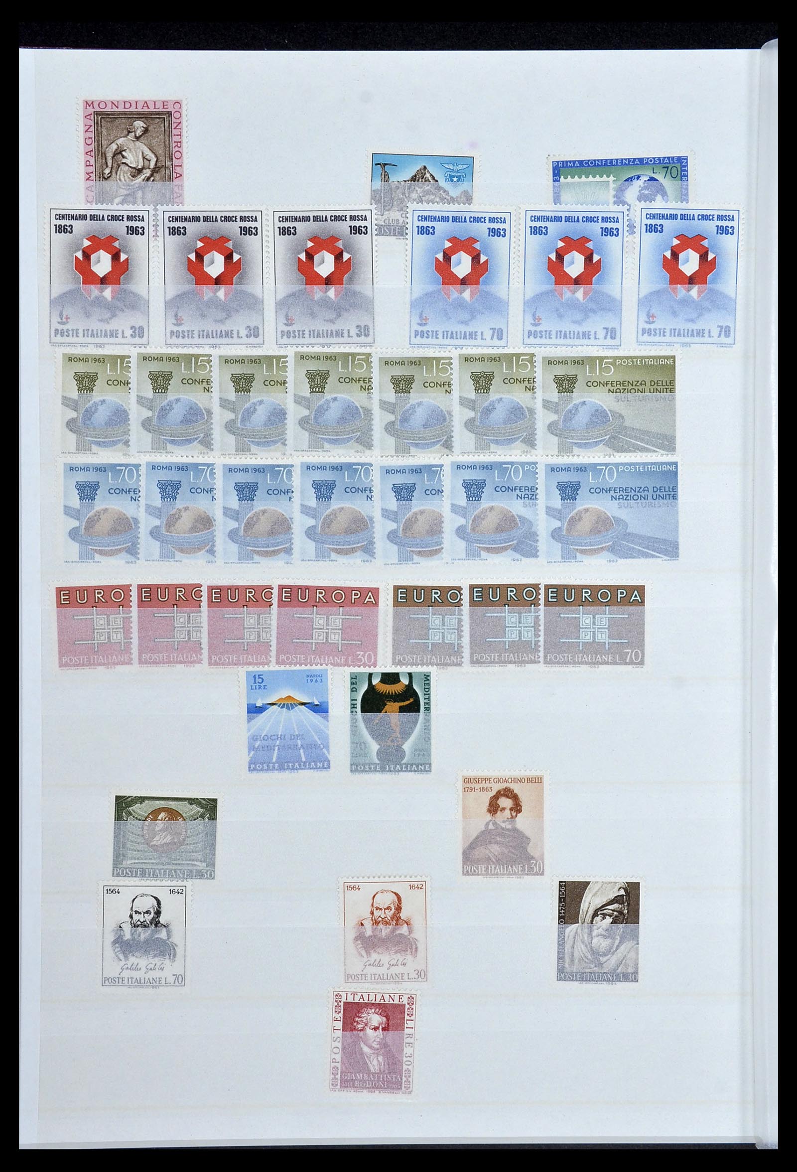 34214 026 - Postzegelverzameling 34214 Italië en gebieden 1861-1980.