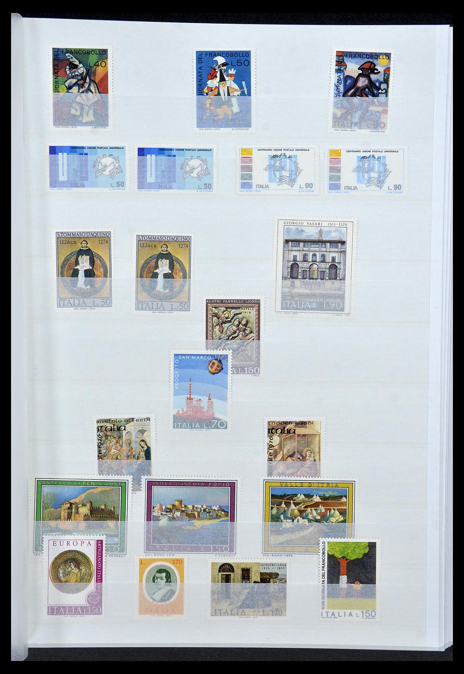 34214 033 - Postzegelverzameling 34214 Italië en gebieden 1861-1980.