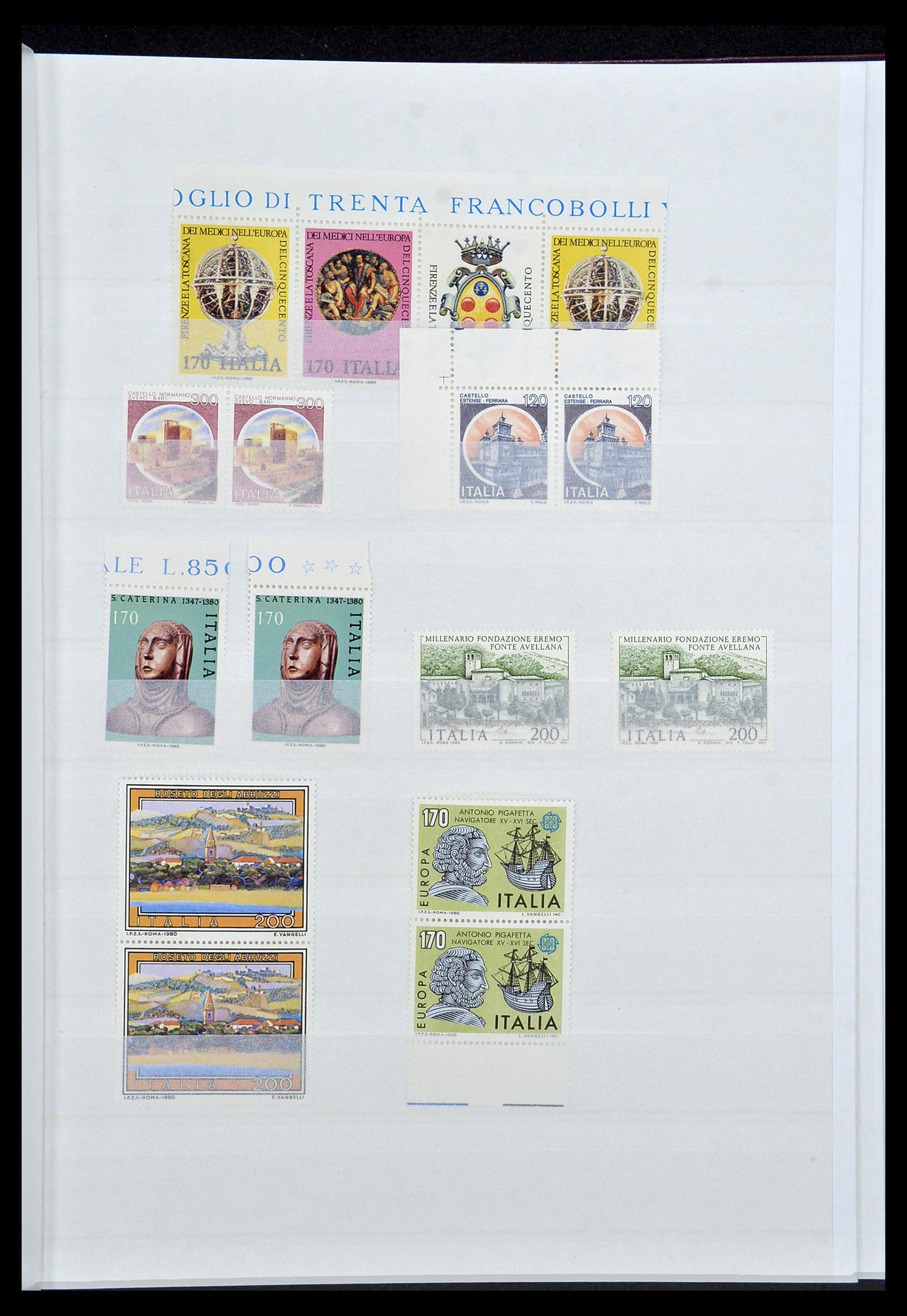 34214 035 - Stamp collection 34214 Italy and territories 1861-1980.