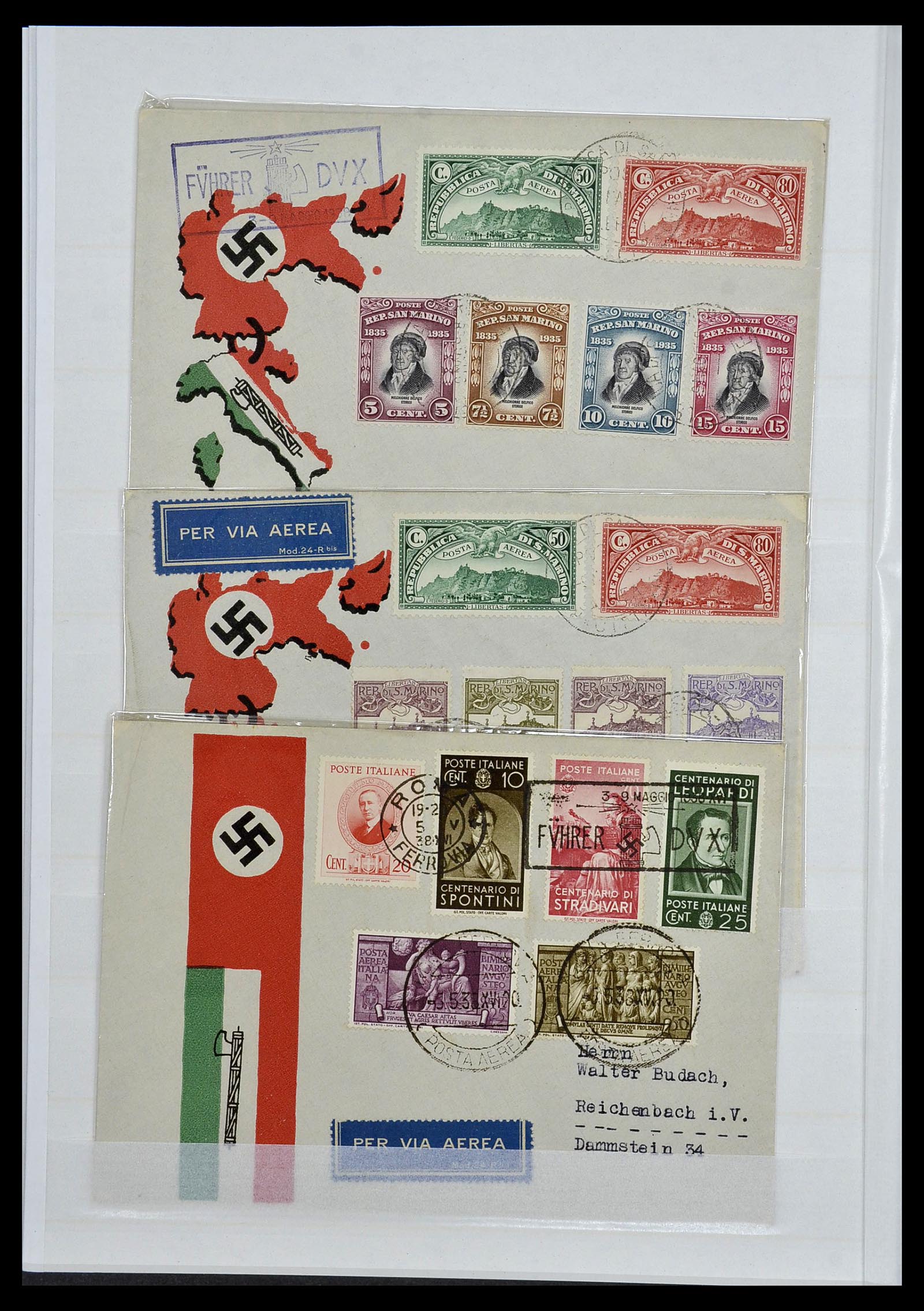 34214 040 - Postzegelverzameling 34214 Italië en gebieden 1861-1980.