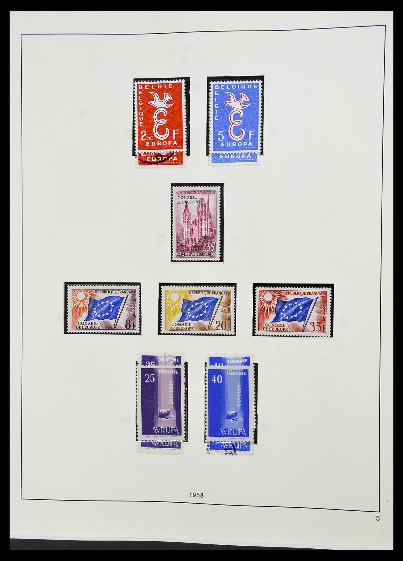 34216 005 - Postzegelverzameling 34216 Europa CEPT 1956-2003.