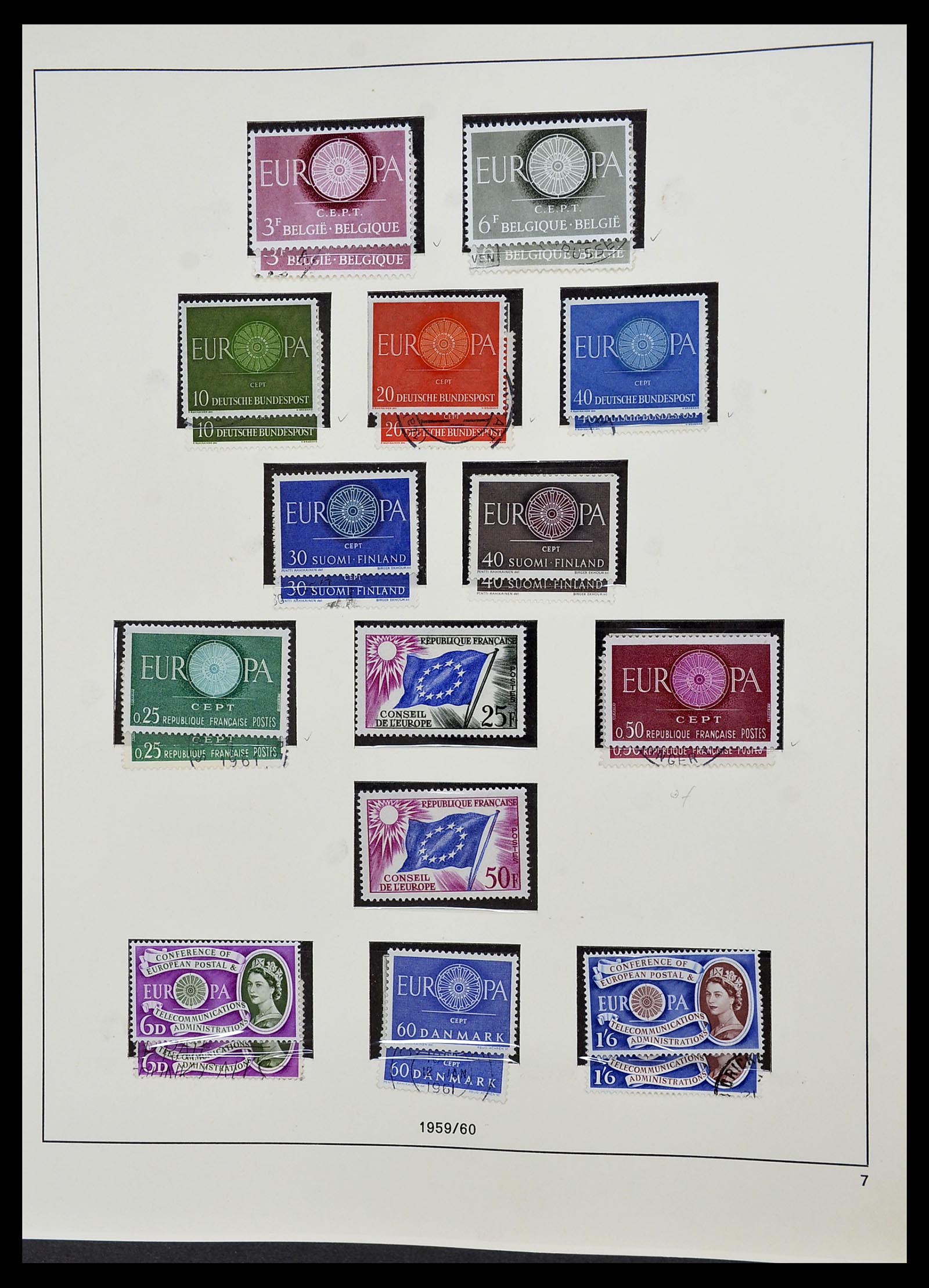 34216 007 - Postzegelverzameling 34216 Europa CEPT 1956-2003.