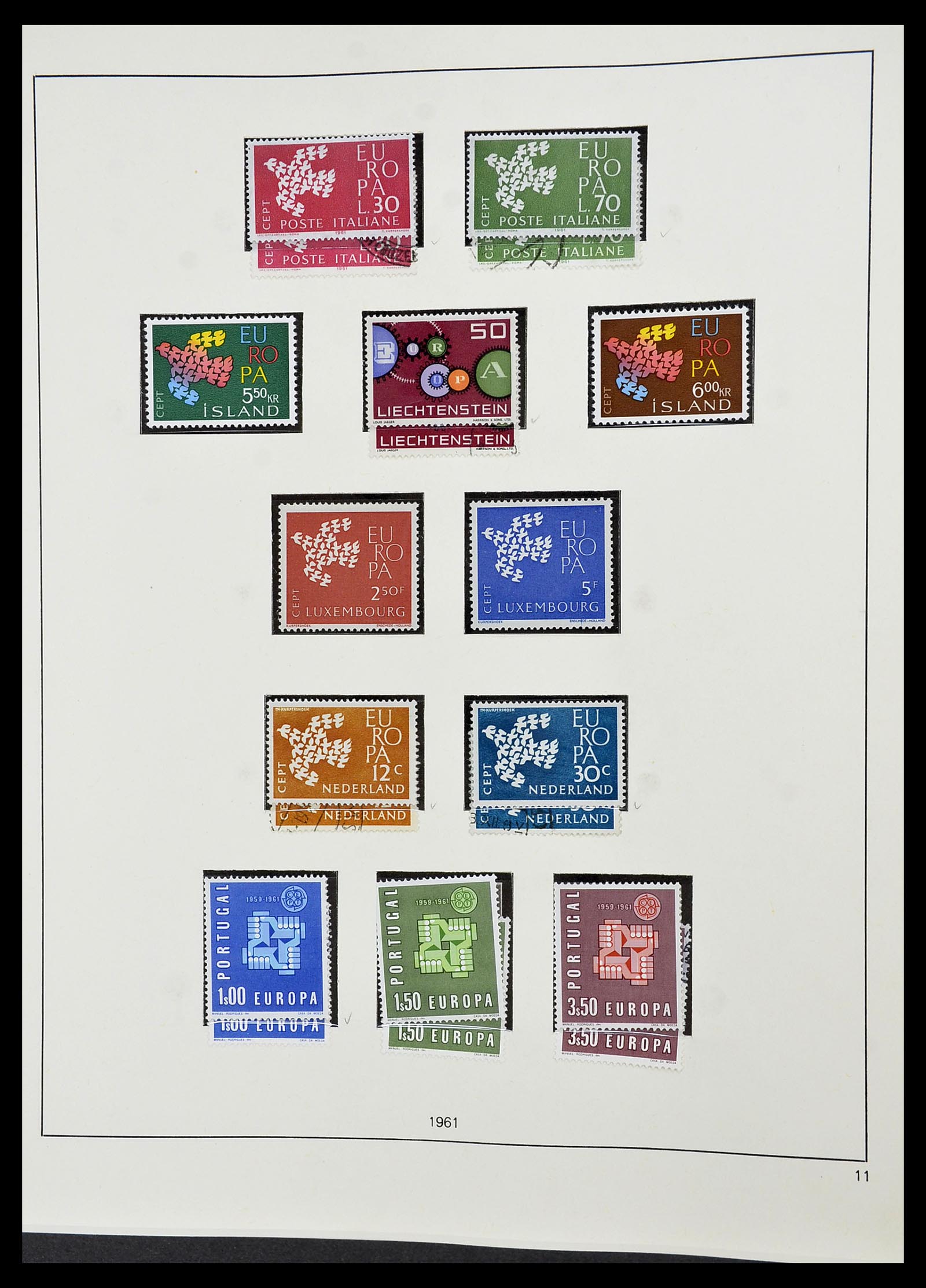 34216 011 - Postzegelverzameling 34216 Europa CEPT 1956-2003.