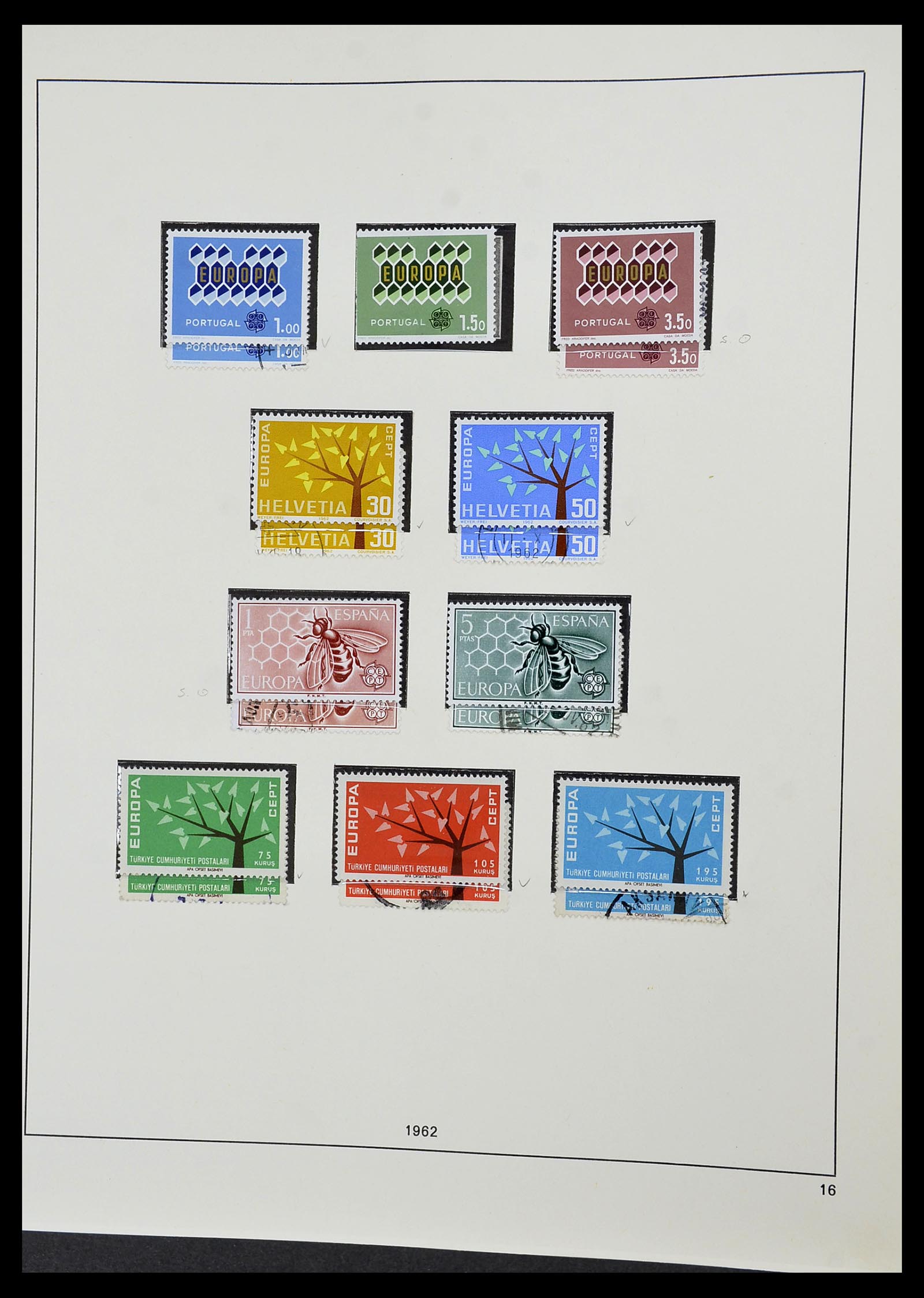 34216 017 - Postzegelverzameling 34216 Europa CEPT 1956-2003.