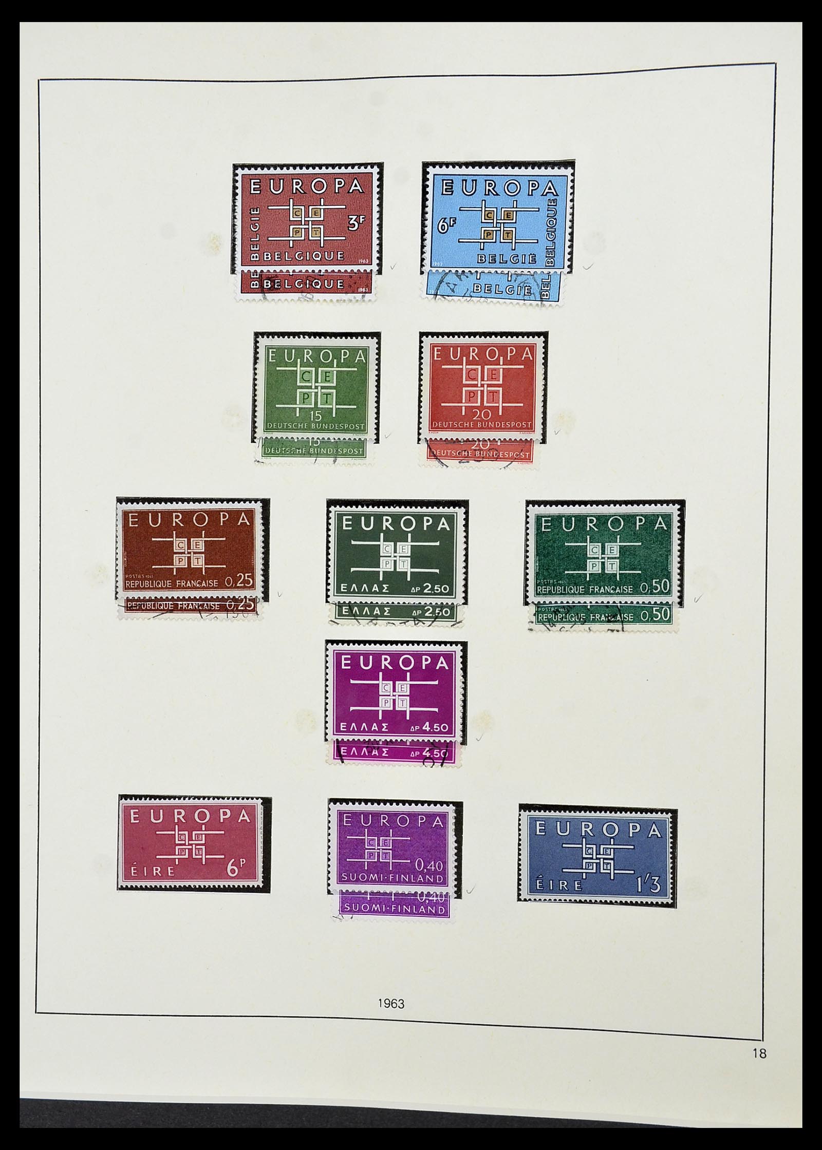 34216 021 - Postzegelverzameling 34216 Europa CEPT 1956-2003.