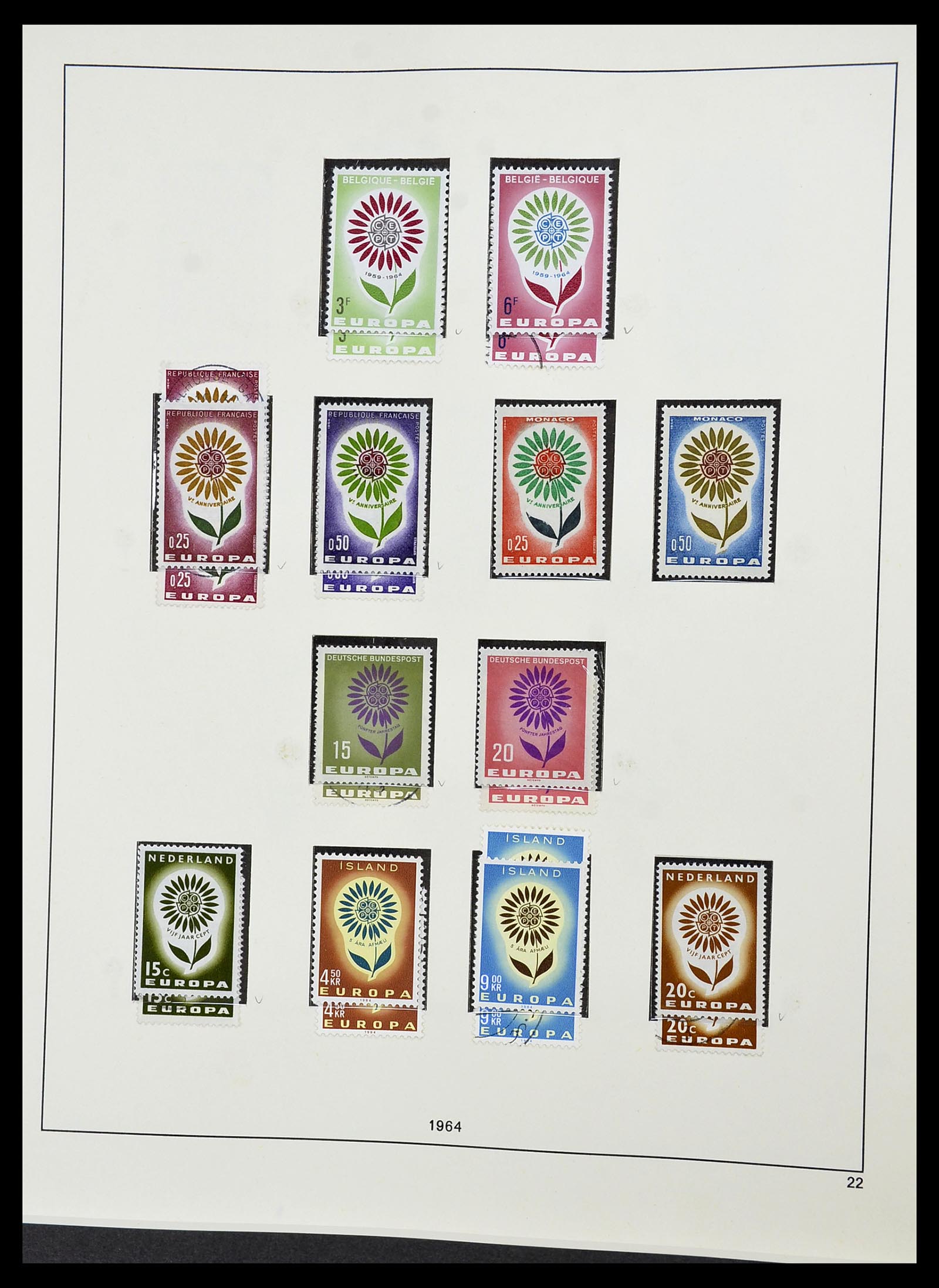 34216 026 - Postzegelverzameling 34216 Europa CEPT 1956-2003.