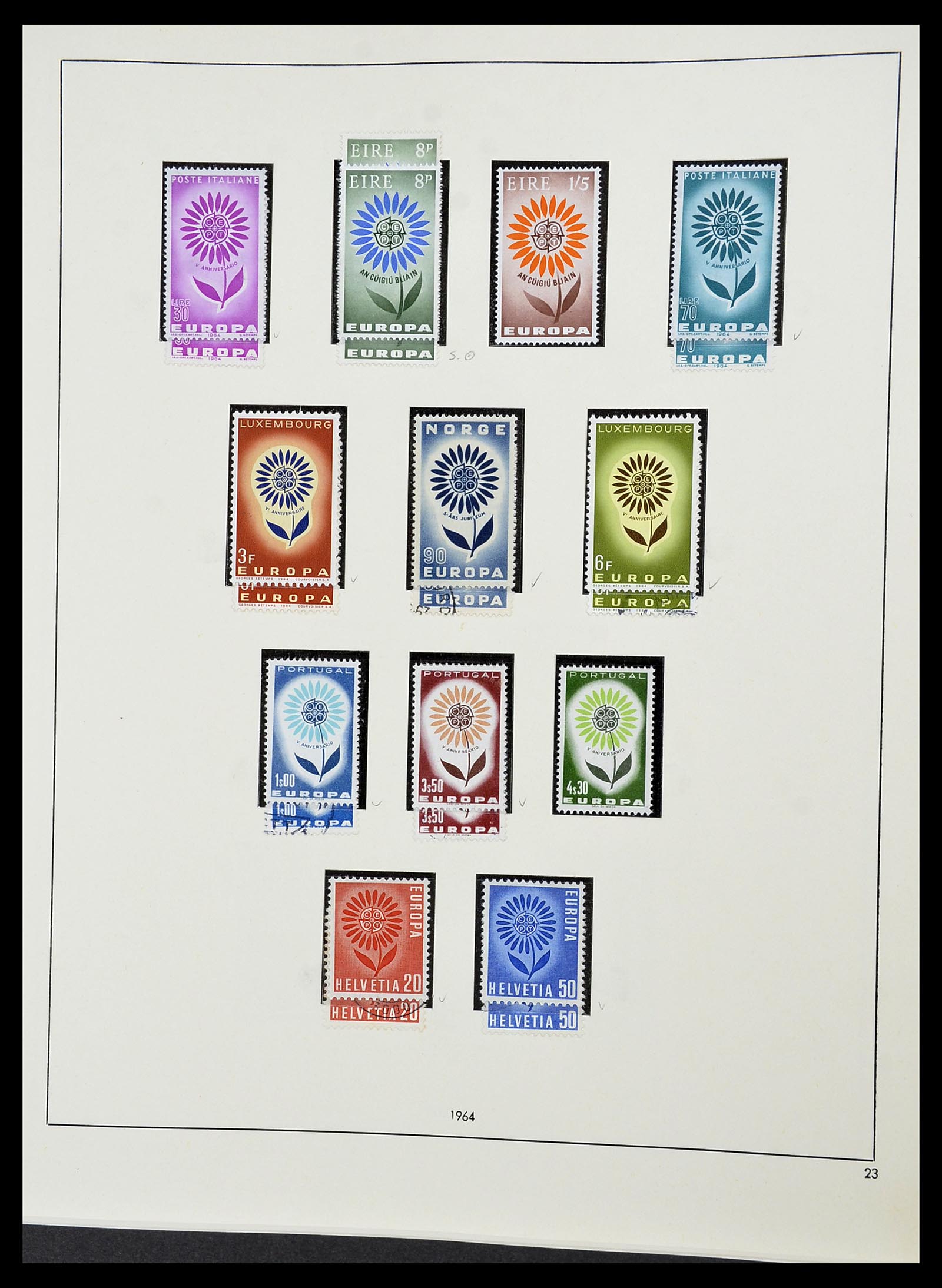 34216 027 - Postzegelverzameling 34216 Europa CEPT 1956-2003.