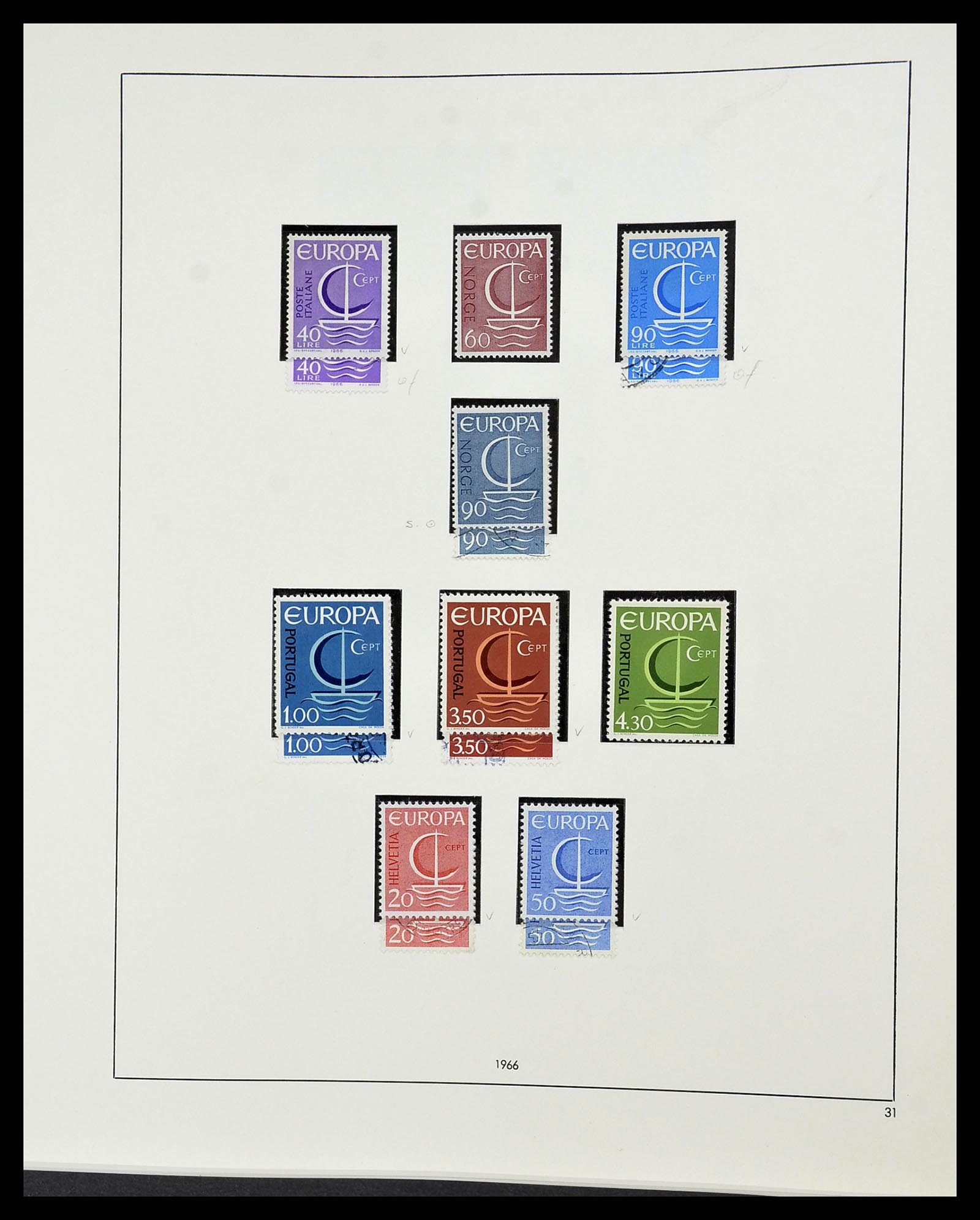 34216 038 - Postzegelverzameling 34216 Europa CEPT 1956-2003.