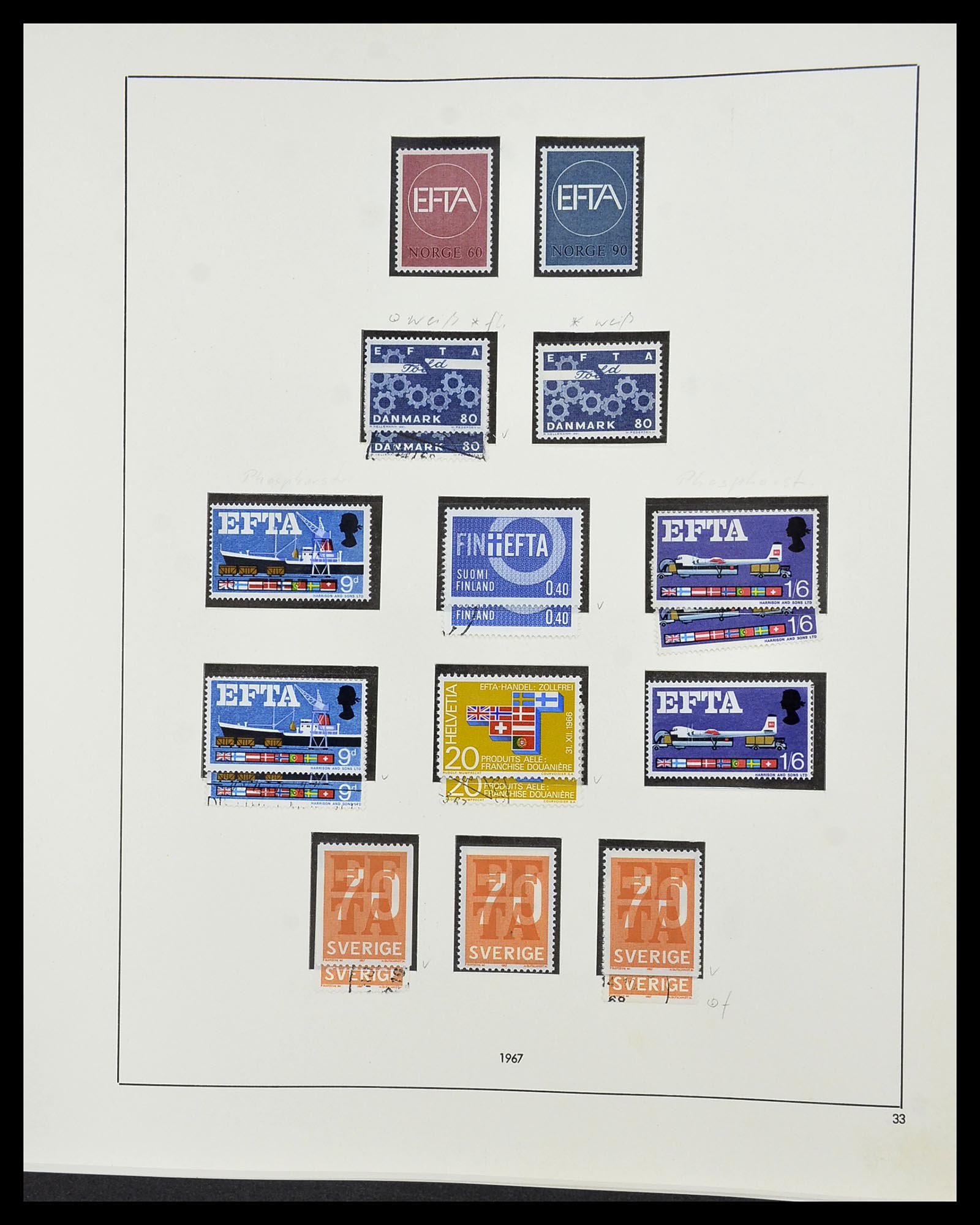 34216 039 - Postzegelverzameling 34216 Europa CEPT 1956-2003.