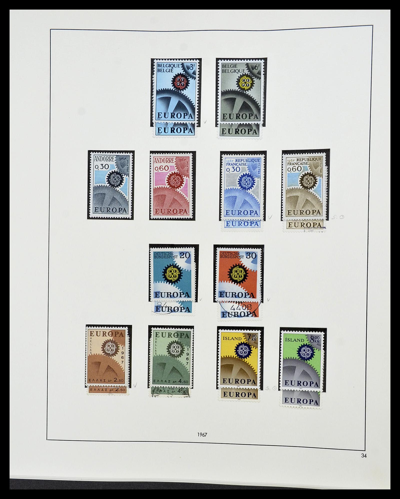 34216 041 - Postzegelverzameling 34216 Europa CEPT 1956-2003.