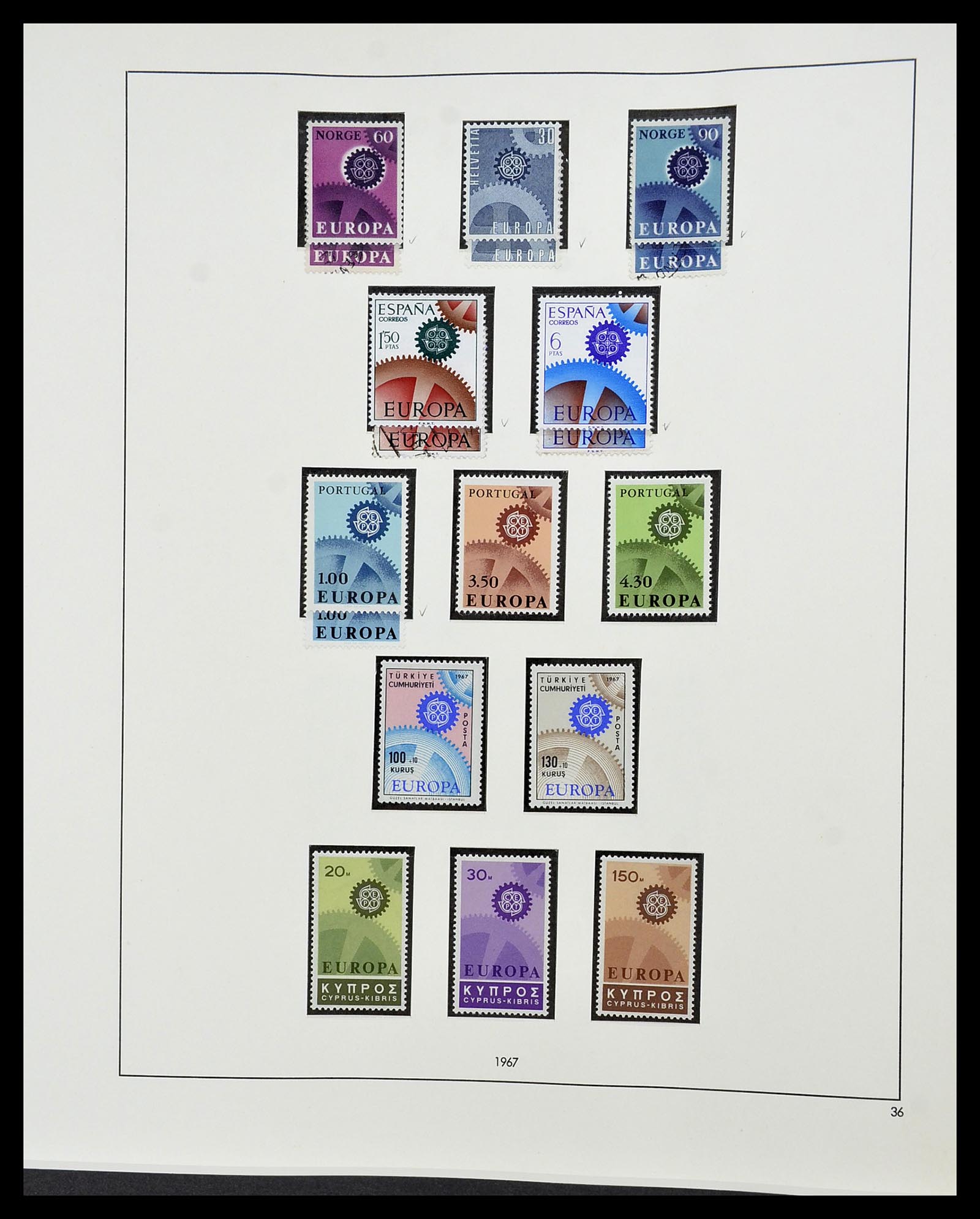 34216 043 - Postzegelverzameling 34216 Europa CEPT 1956-2003.