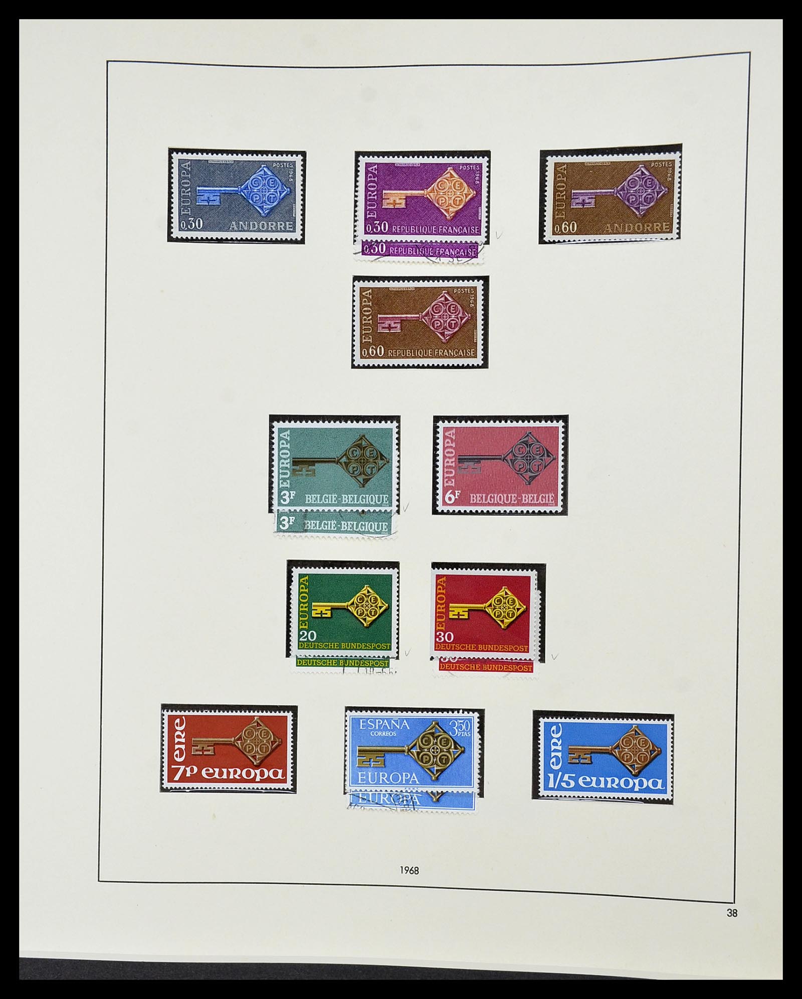 34216 046 - Postzegelverzameling 34216 Europa CEPT 1956-2003.