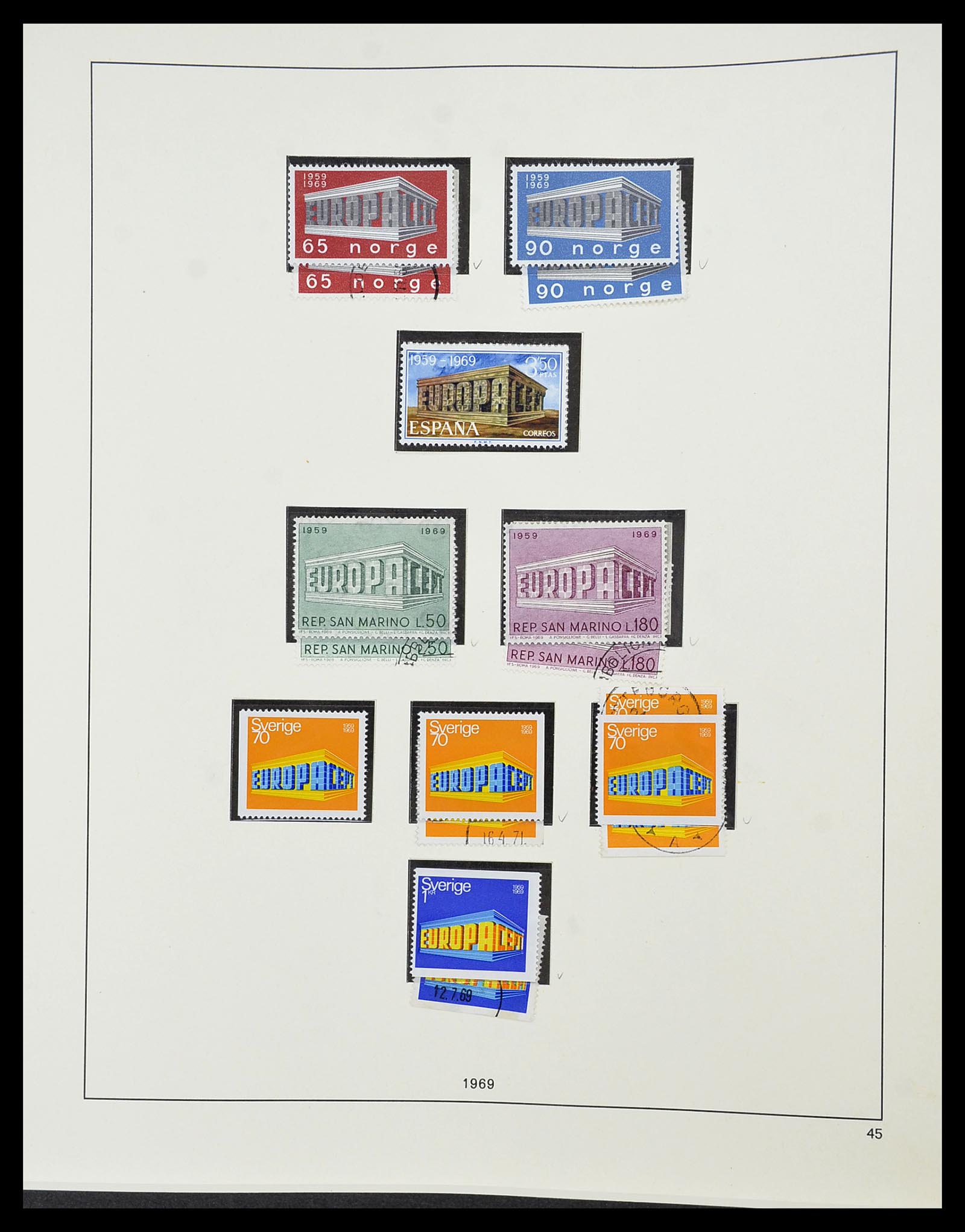 34216 054 - Postzegelverzameling 34216 Europa CEPT 1956-2003.