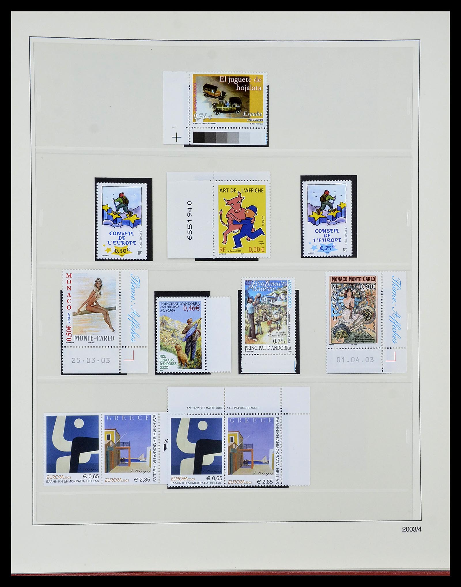 34216 402 - Postzegelverzameling 34216 Europa CEPT 1956-2003.