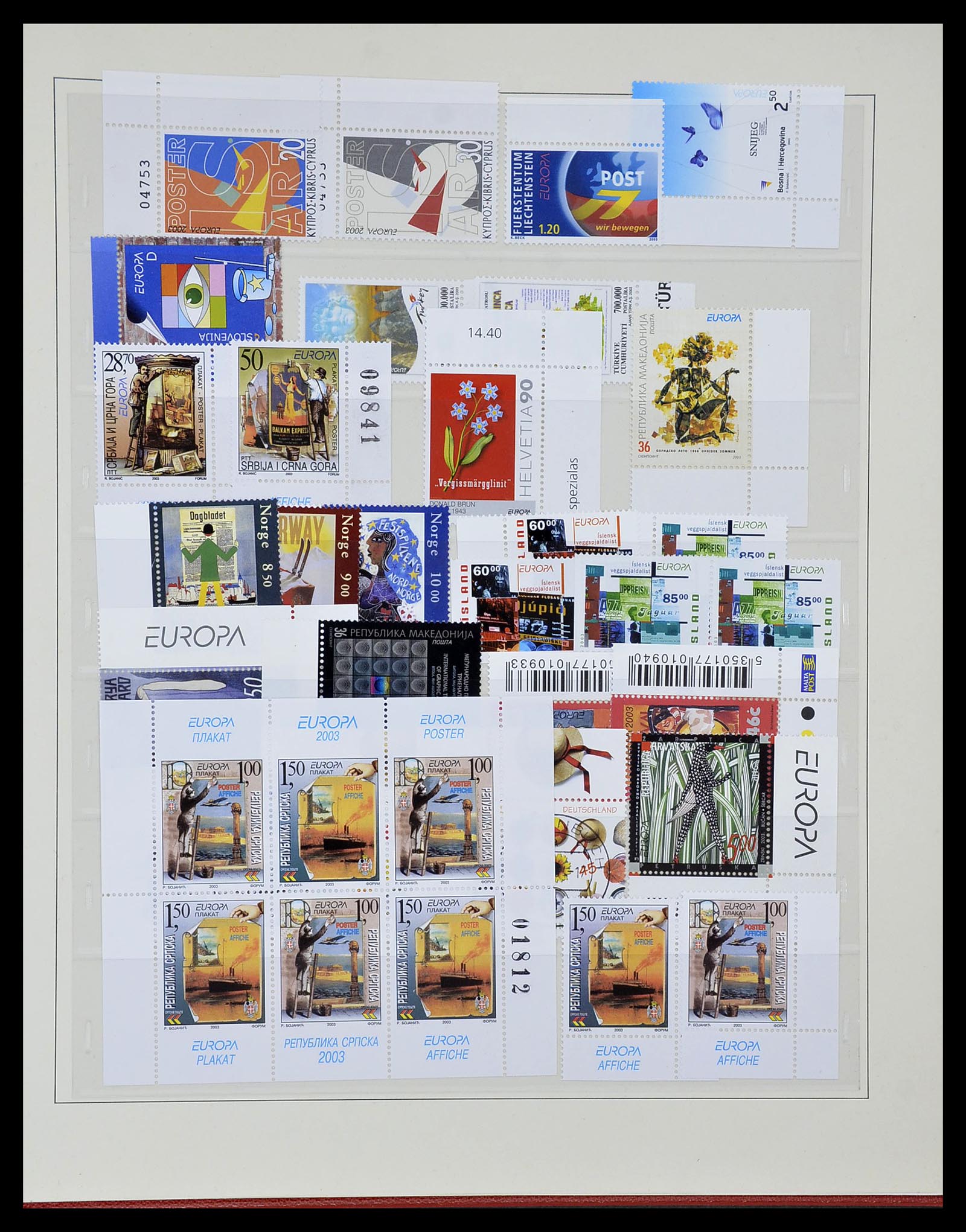 34216 406 - Postzegelverzameling 34216 Europa CEPT 1956-2003.