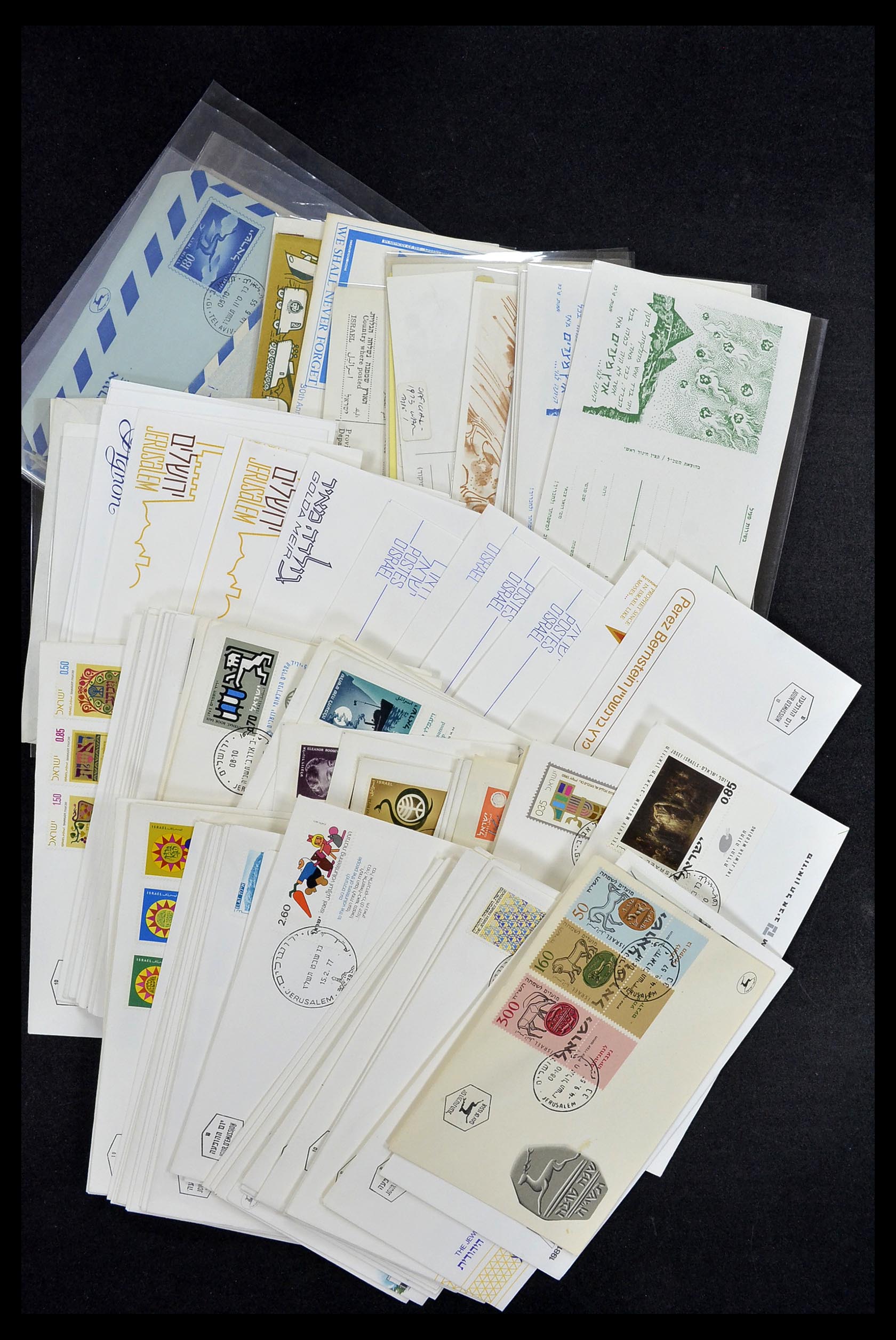 34217 006 - Postzegelverzameling 34217 Israël brieven en FDC's 1949-1985.