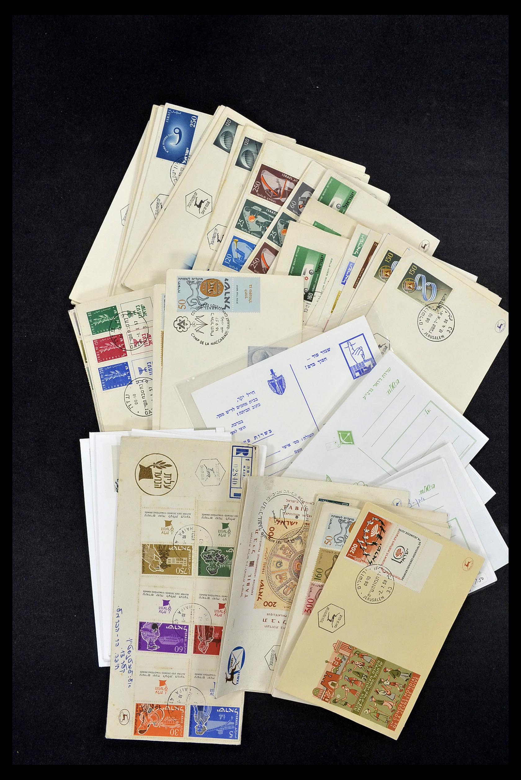 34217 011 - Postzegelverzameling 34217 Israël brieven en FDC's 1949-1985.