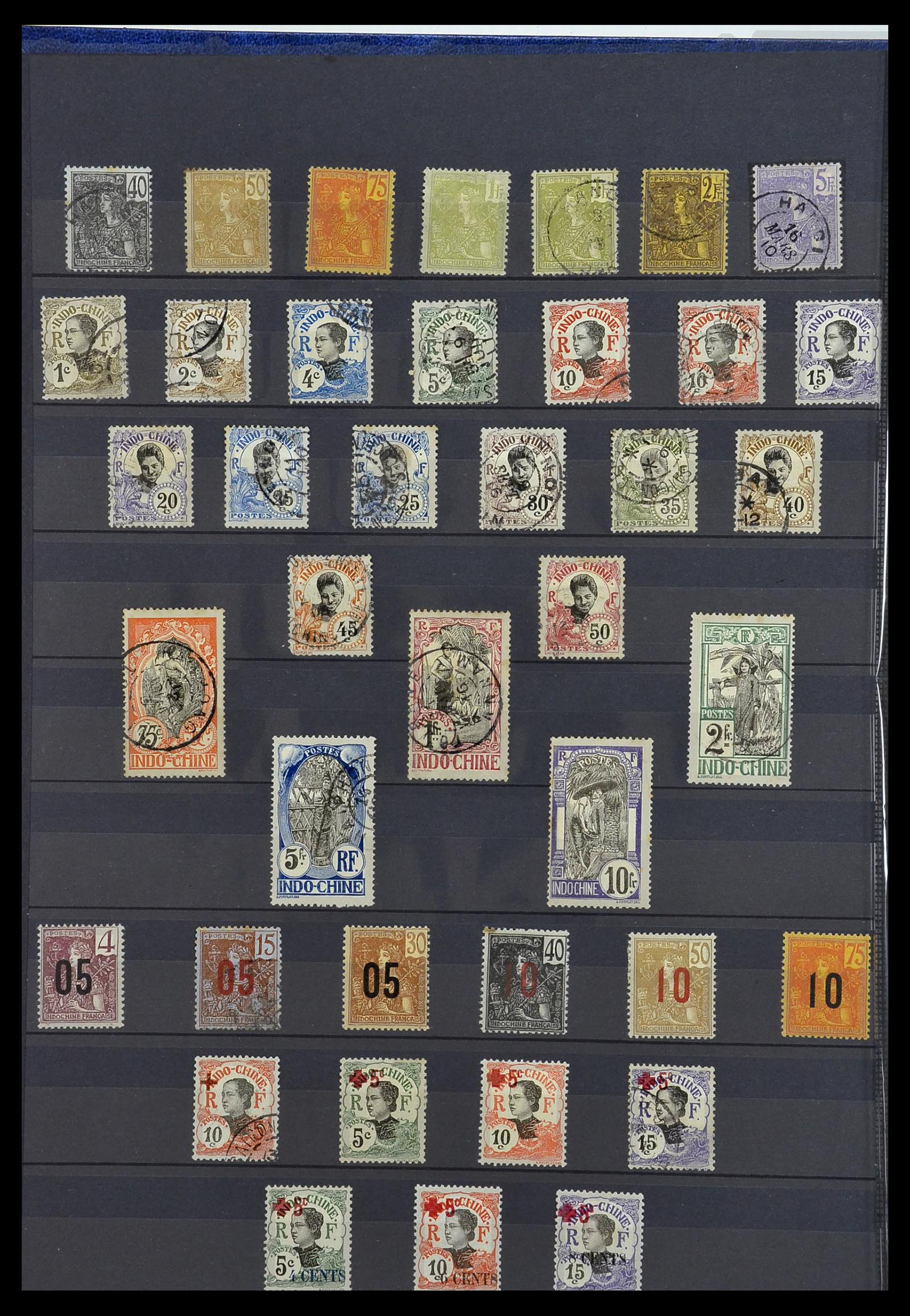 34218 002 - Postzegelverzameling 34218 Indochine 1889-1945.