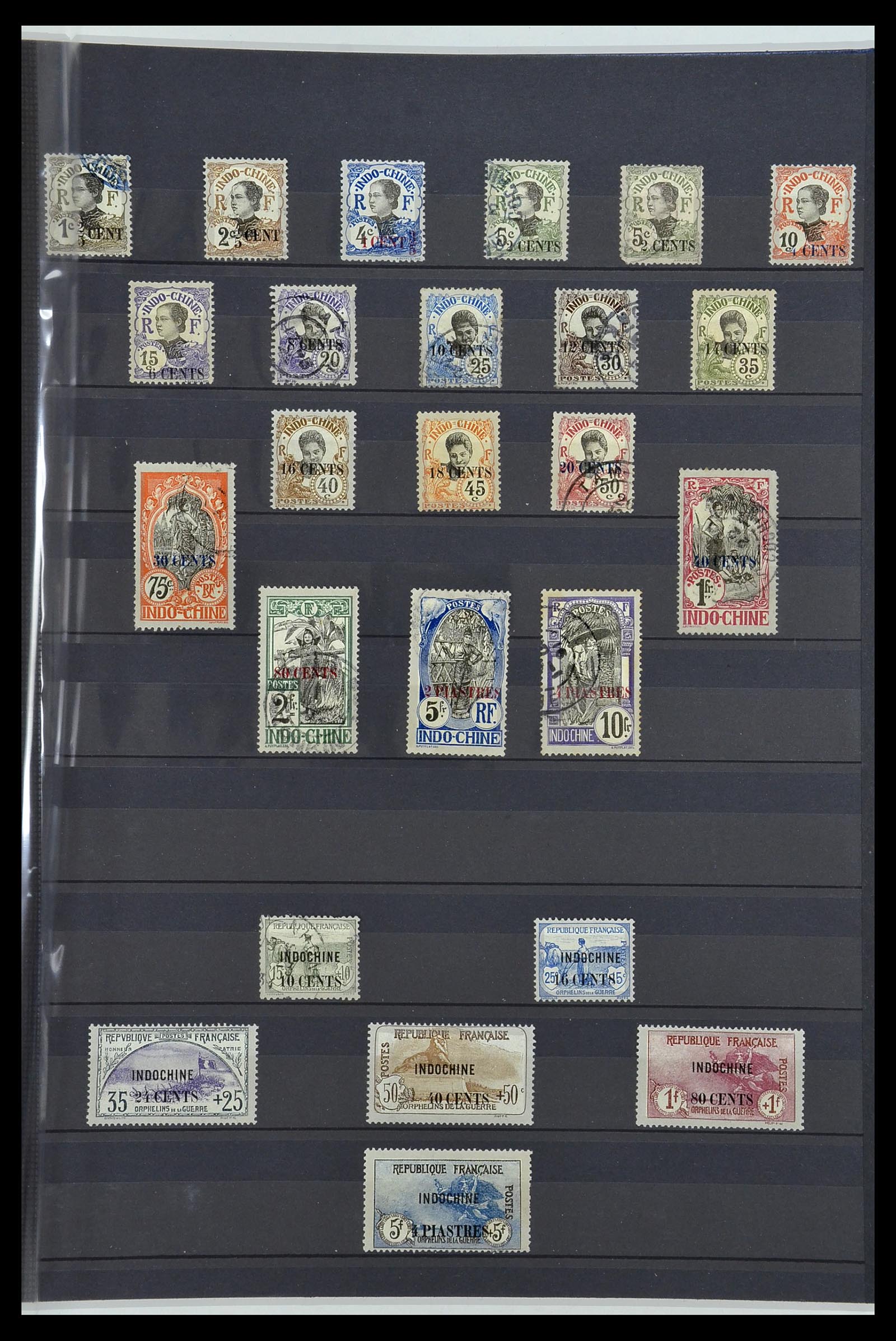 34218 003 - Postzegelverzameling 34218 Indochine 1889-1945.