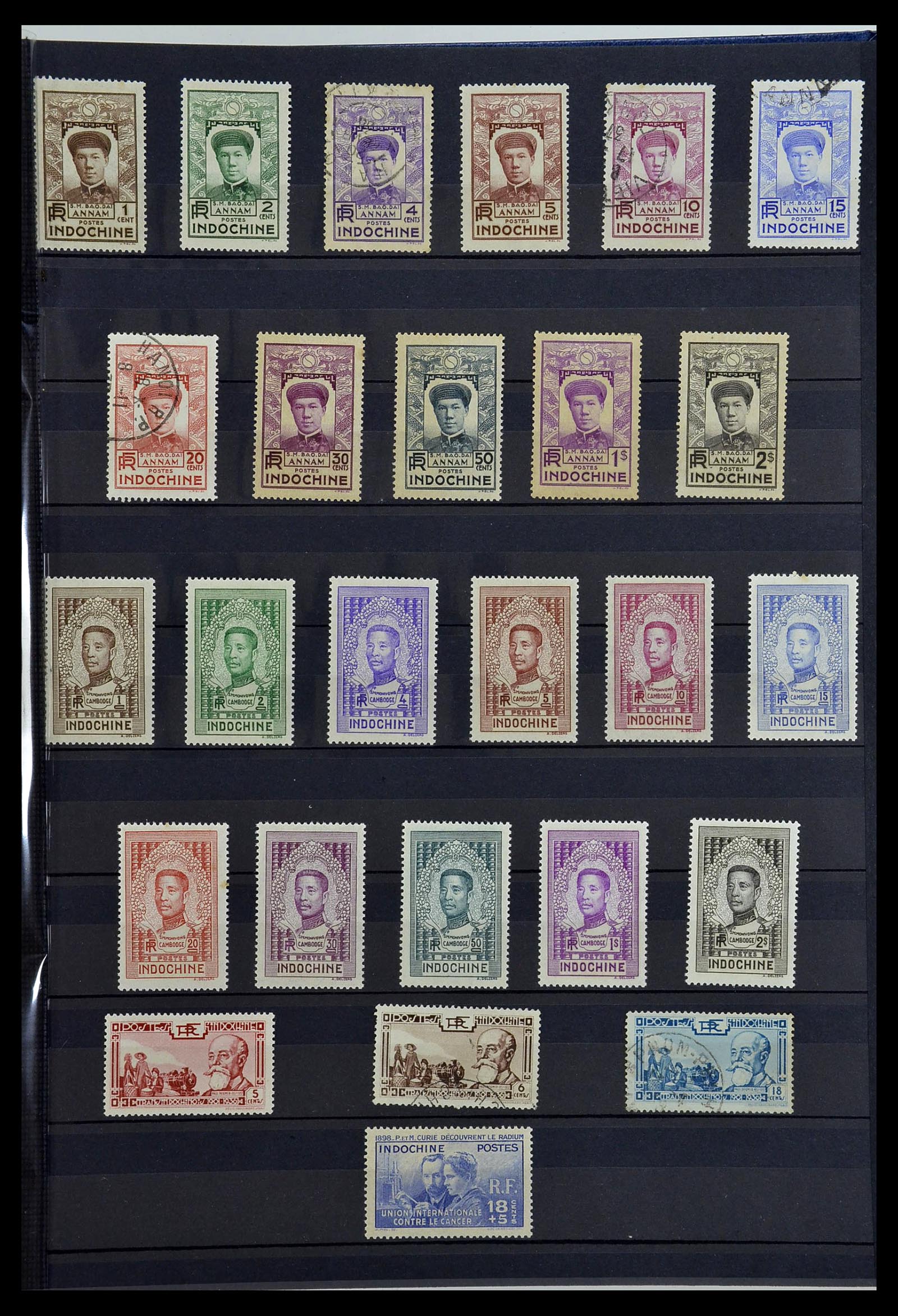34218 007 - Postzegelverzameling 34218 Indochine 1889-1945.