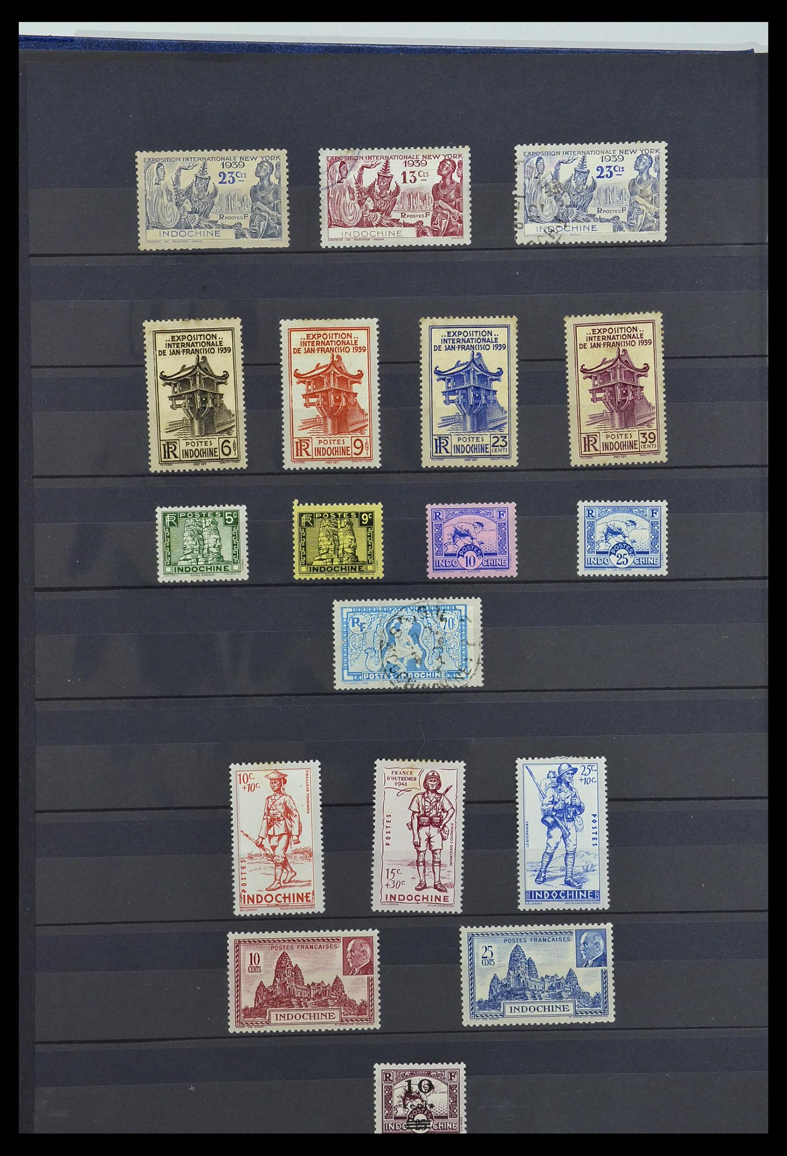 34218 008 - Postzegelverzameling 34218 Indochine 1889-1945.
