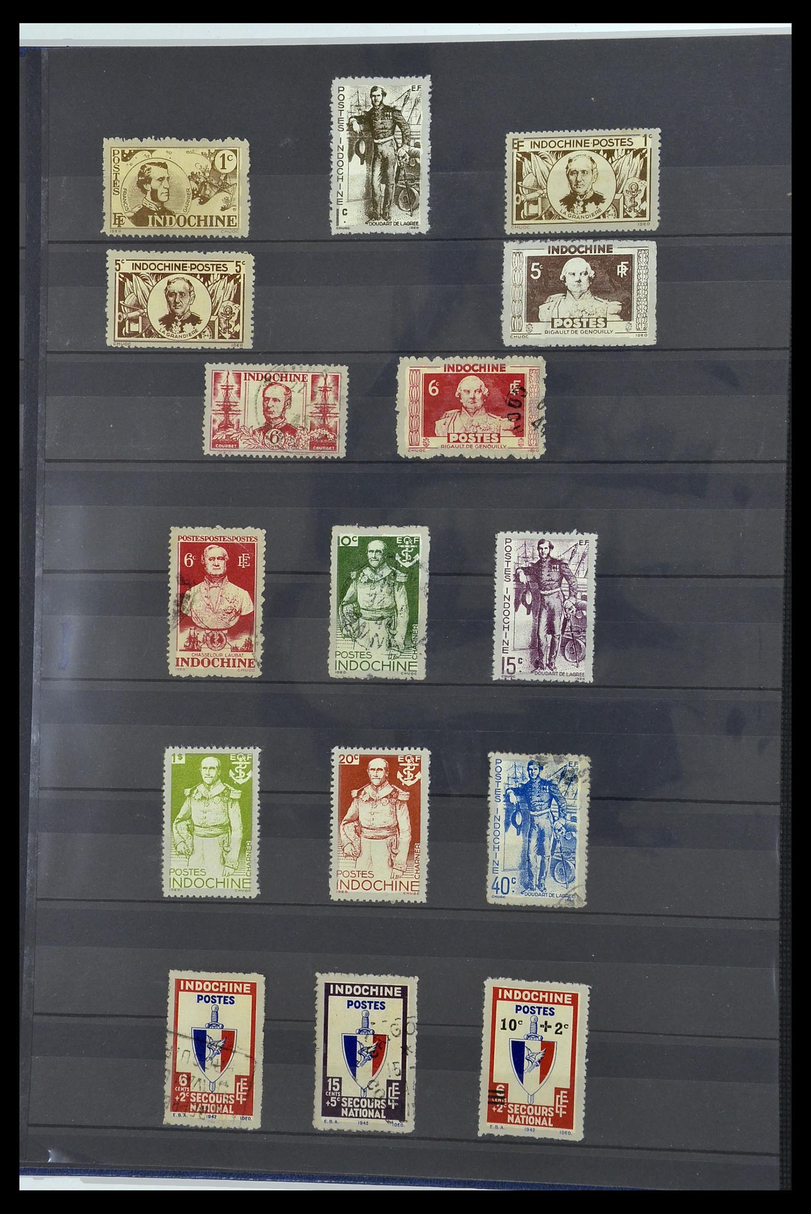 34218 012 - Postzegelverzameling 34218 Indochine 1889-1945.