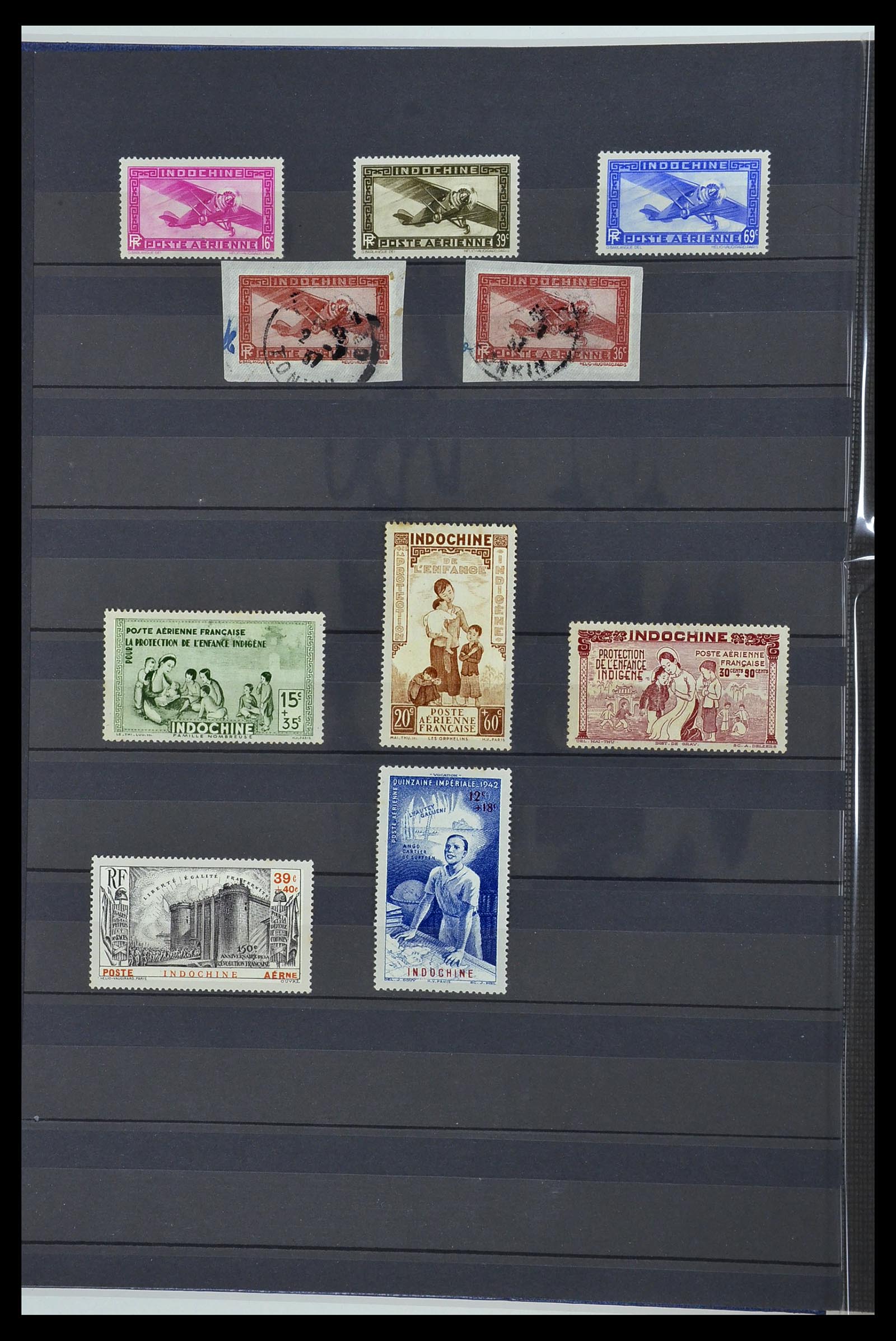 34218 015 - Postzegelverzameling 34218 Indochine 1889-1945.