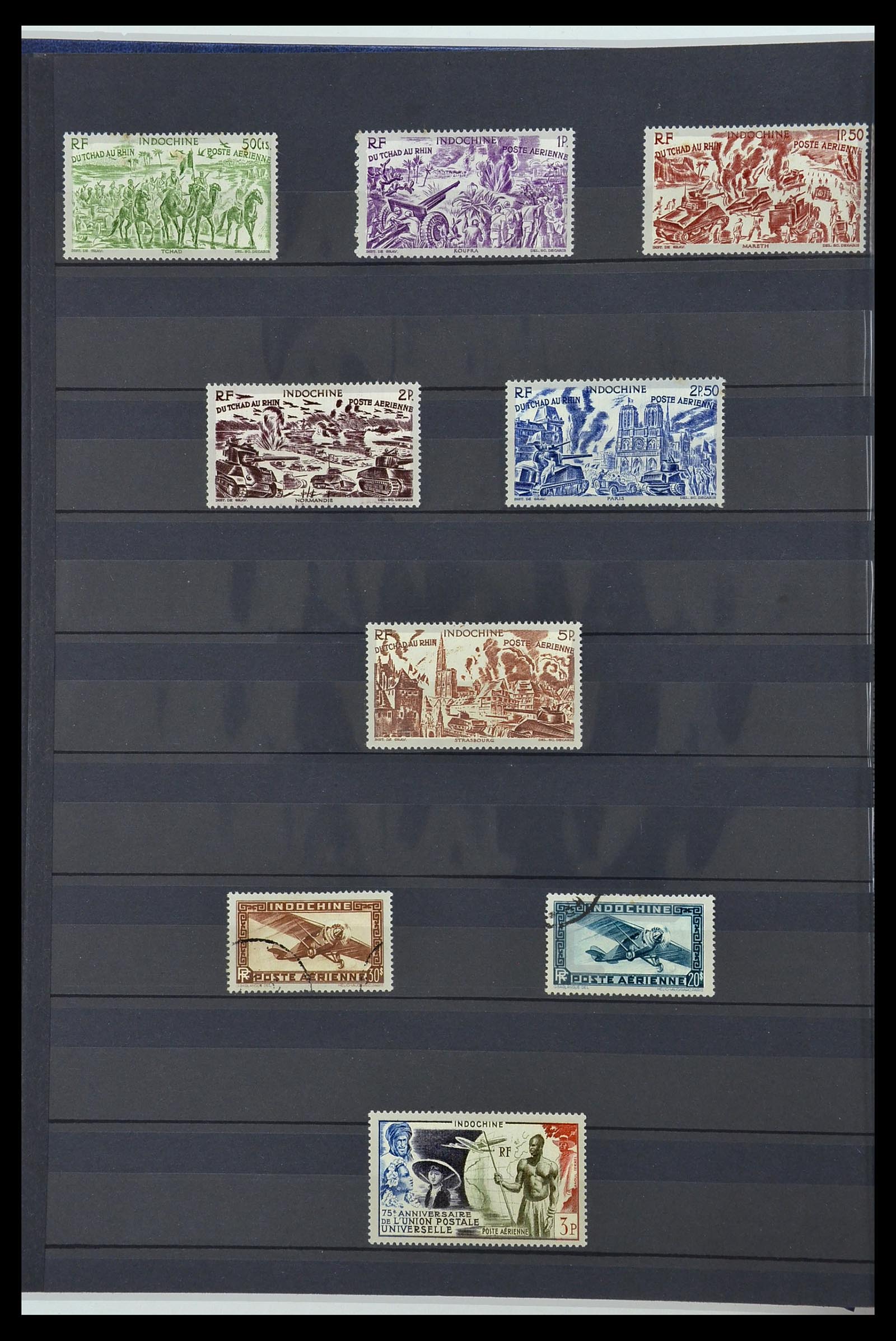 34218 017 - Postzegelverzameling 34218 Indochine 1889-1945.
