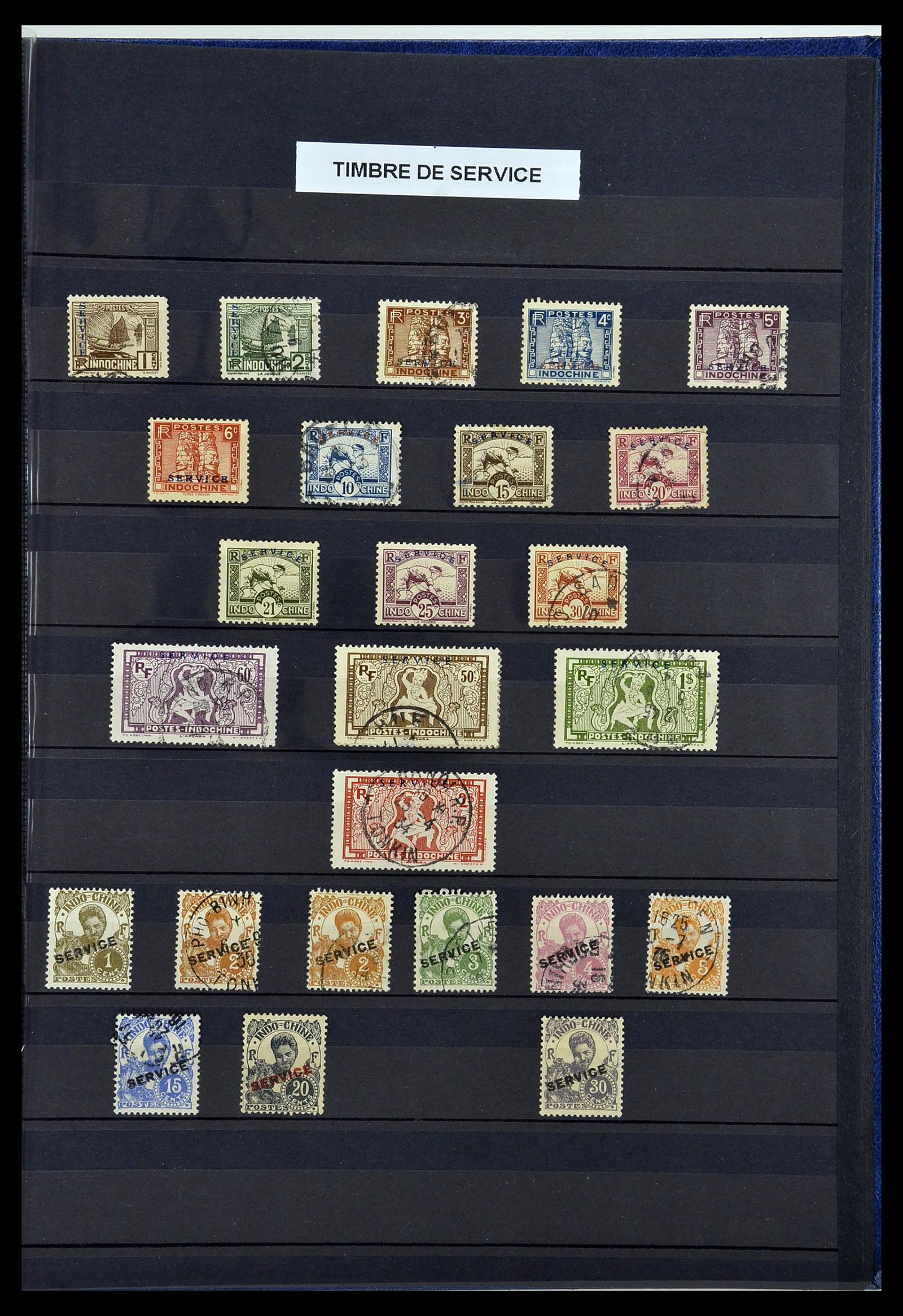 34218 018 - Postzegelverzameling 34218 Indochine 1889-1945.