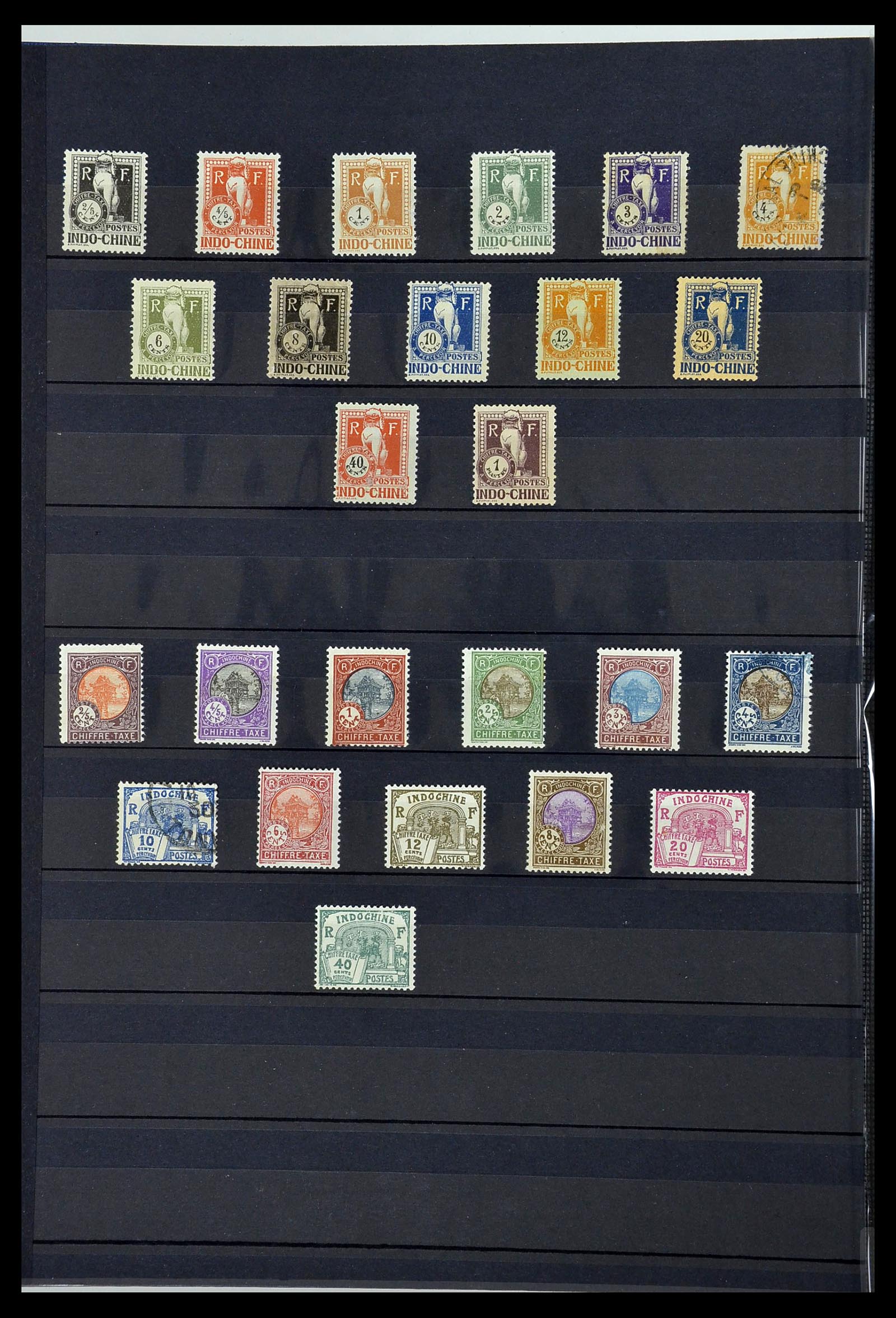 34218 022 - Postzegelverzameling 34218 Indochine 1889-1945.