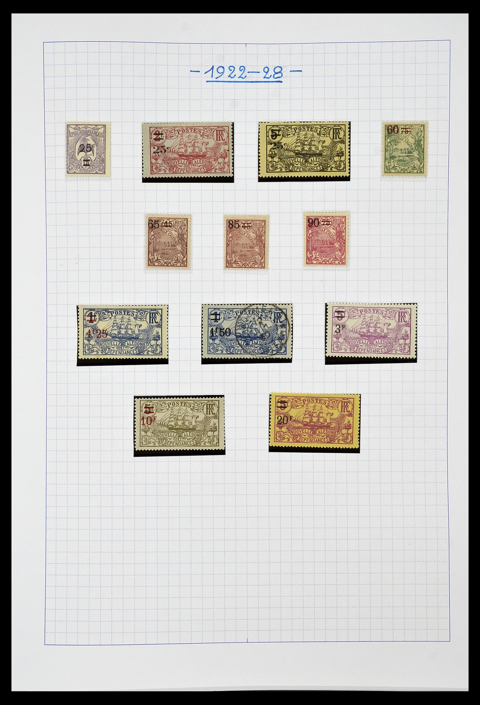 34219 007 - Postzegelverzameling 34219 Nieuw Caledonië 1881-2014!