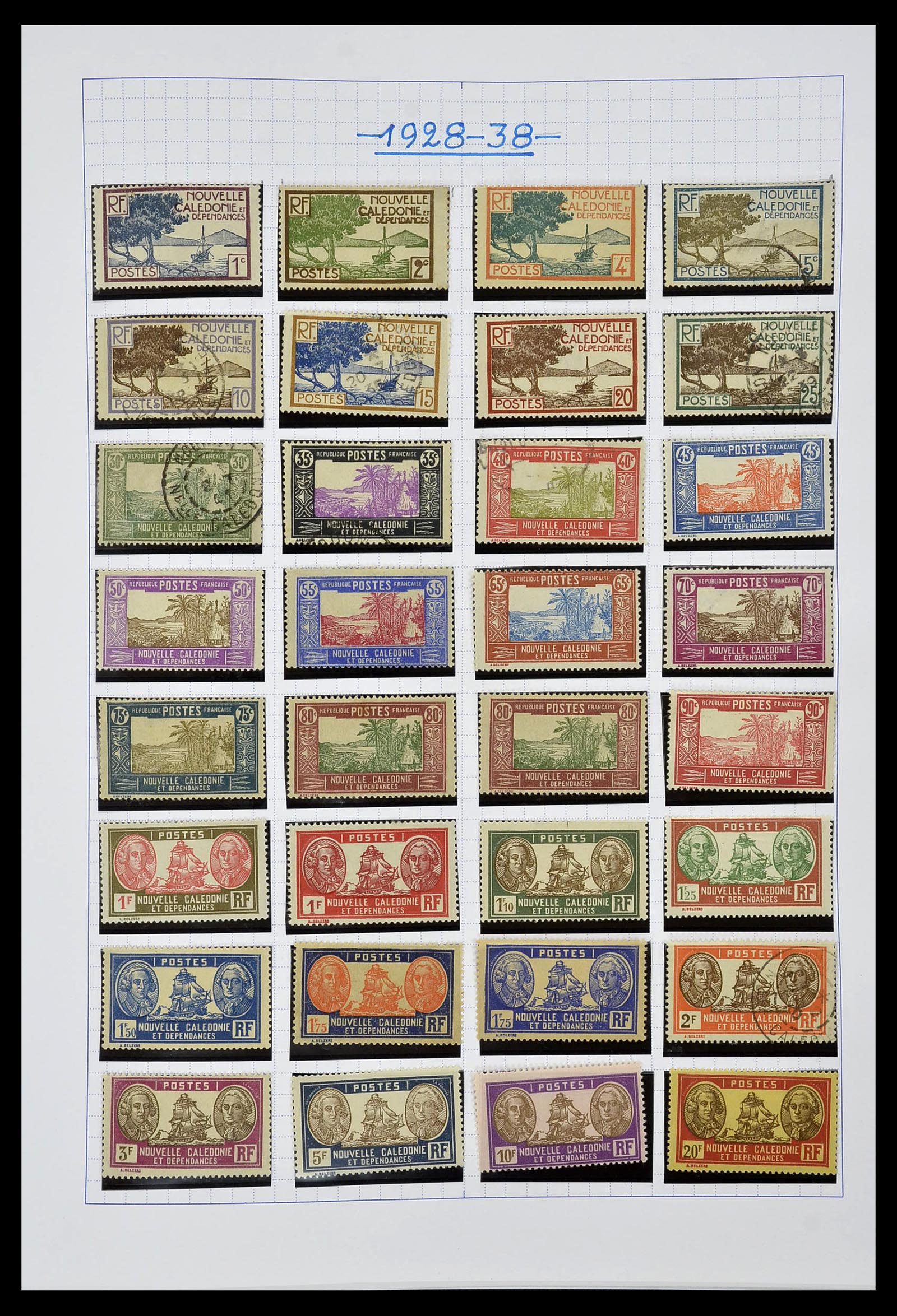 34219 008 - Postzegelverzameling 34219 Nieuw Caledonië 1881-2014!