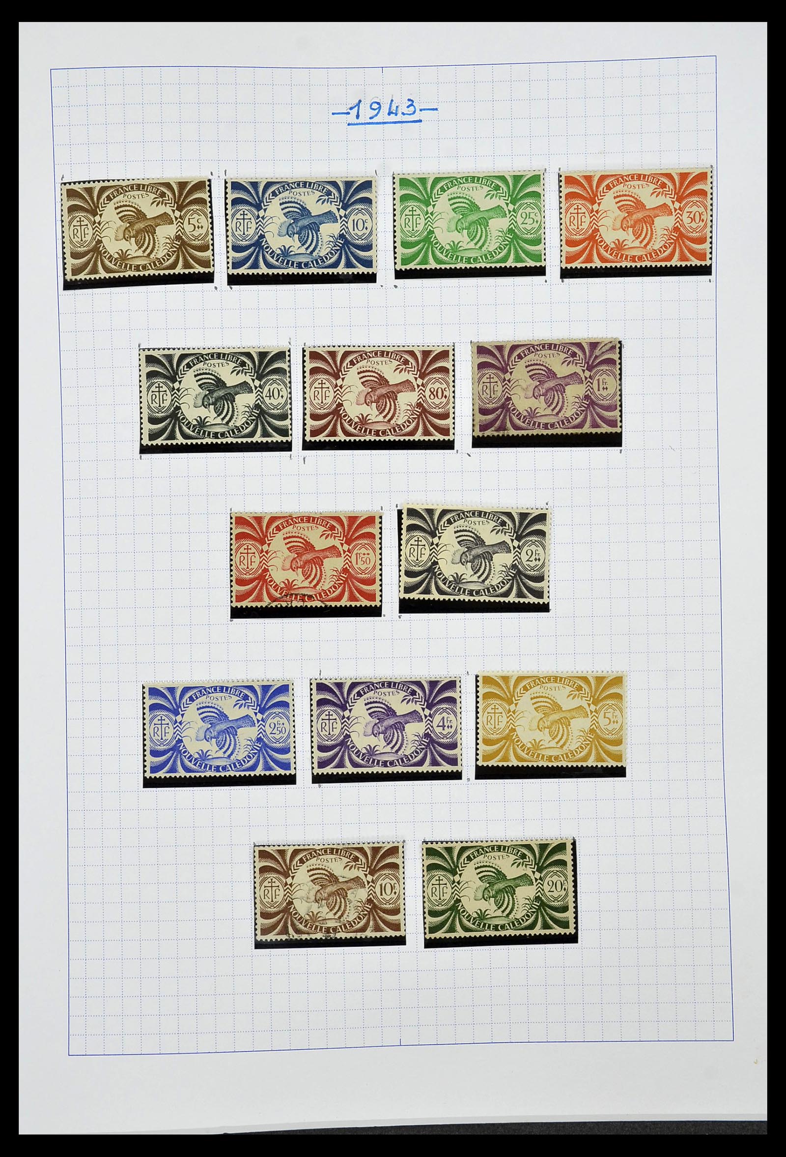 34219 012 - Postzegelverzameling 34219 Nieuw Caledonië 1881-2014!