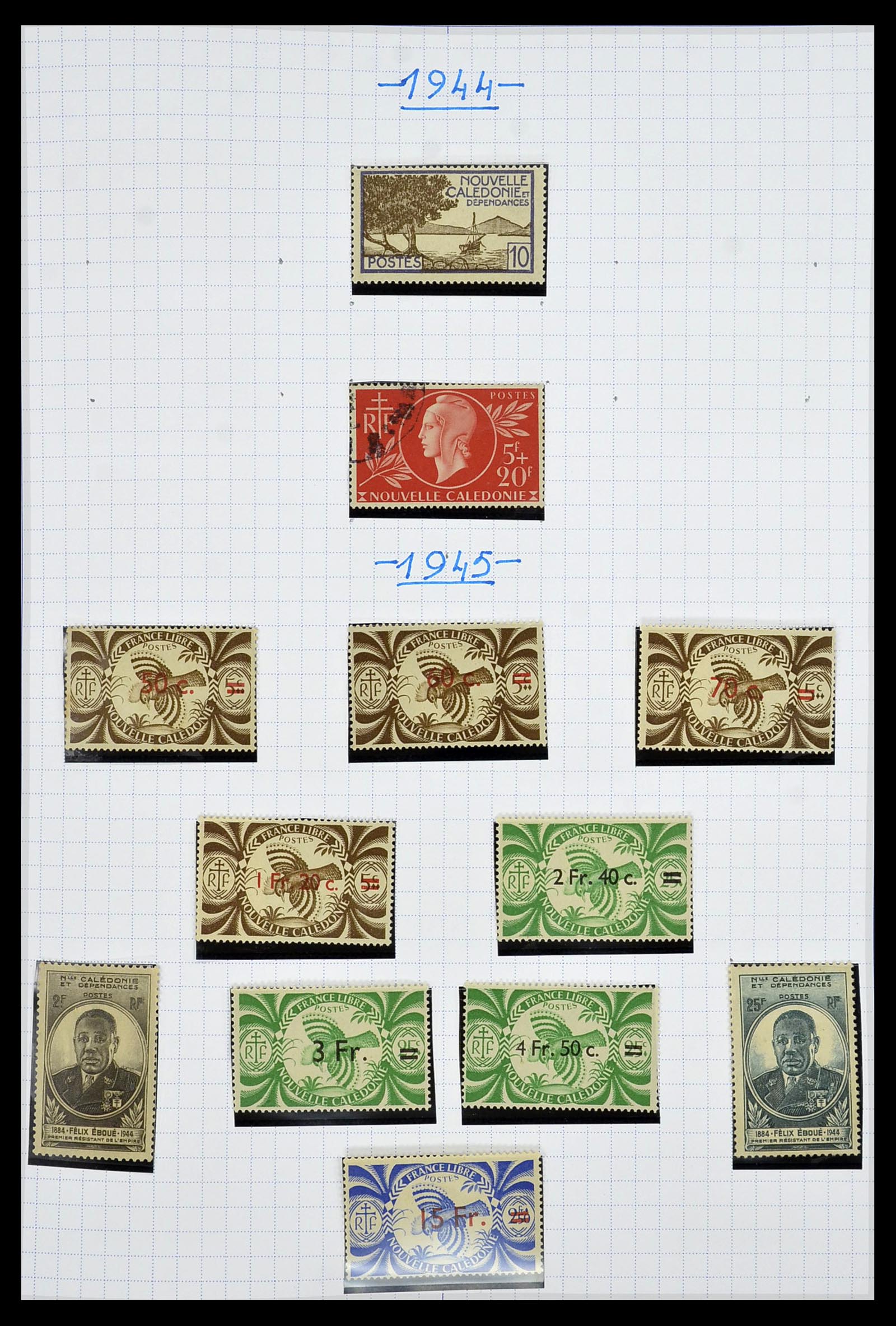 34219 013 - Postzegelverzameling 34219 Nieuw Caledonië 1881-2014!