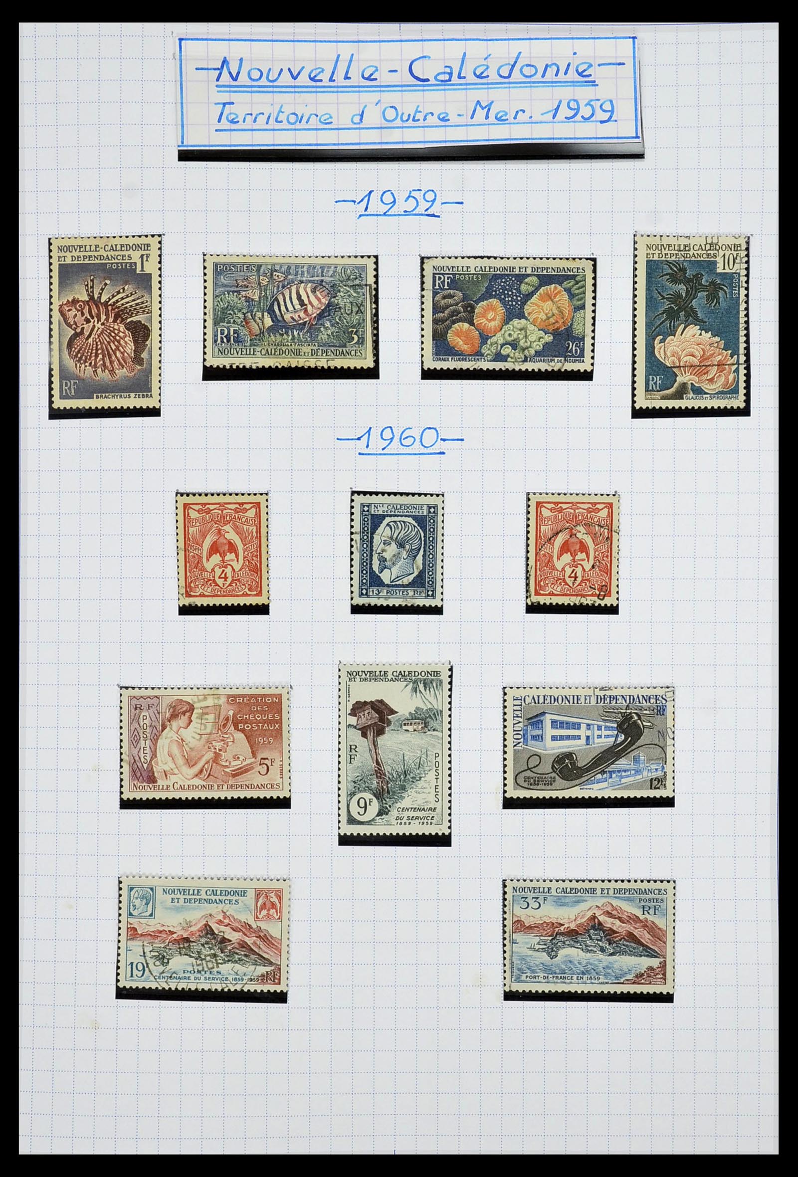 34219 017 - Postzegelverzameling 34219 Nieuw Caledonië 1881-2014!