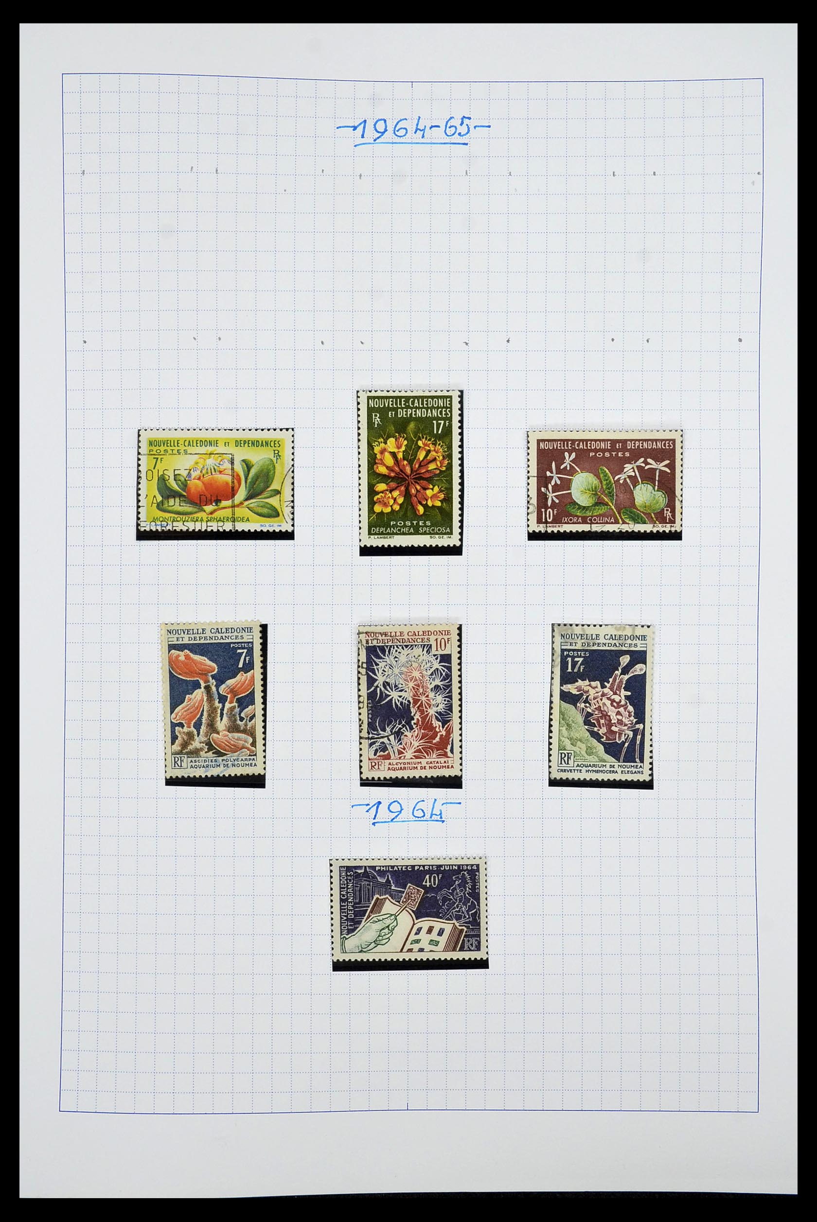 34219 019 - Postzegelverzameling 34219 Nieuw Caledonië 1881-2014!