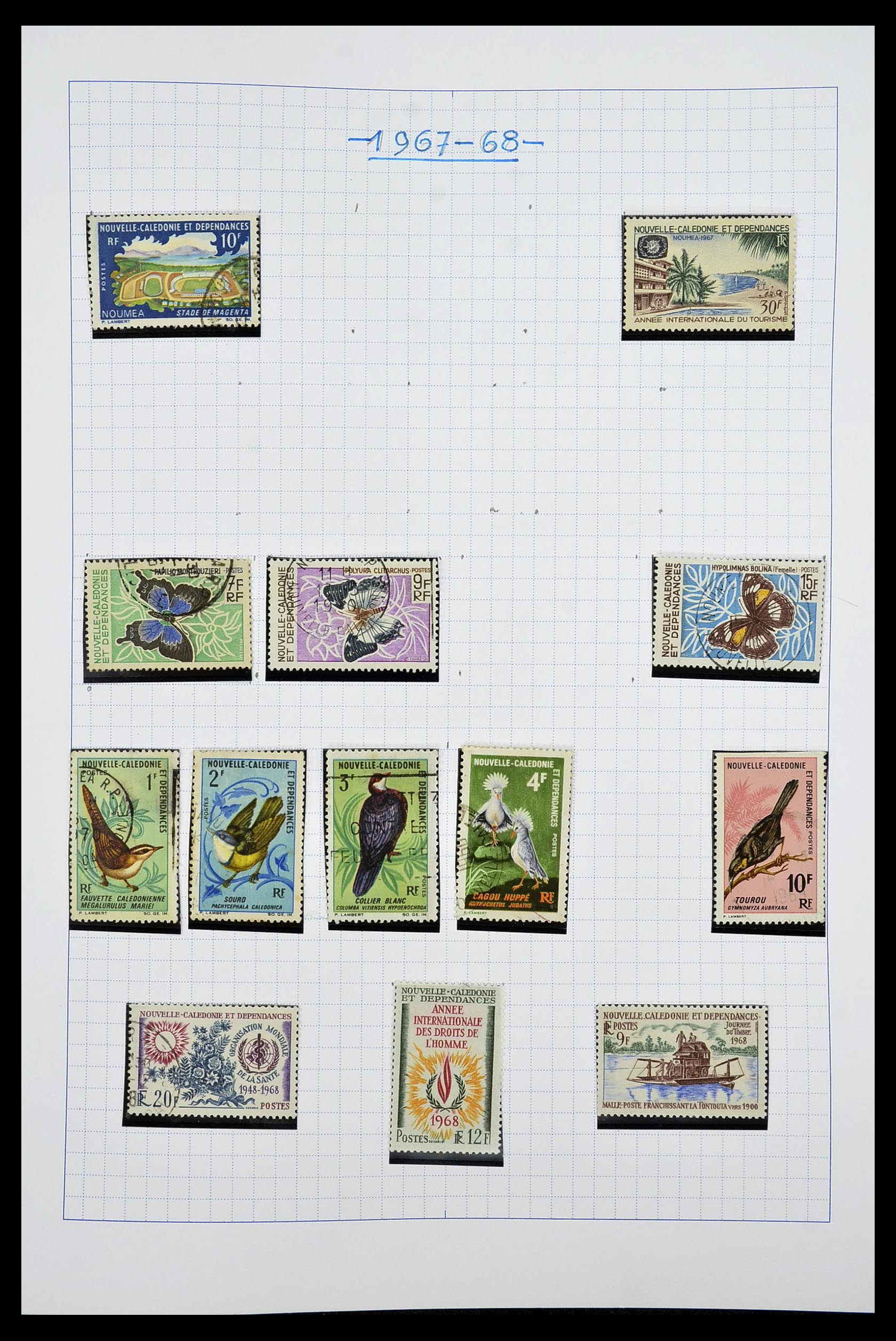 34219 021 - Postzegelverzameling 34219 Nieuw Caledonië 1881-2014!