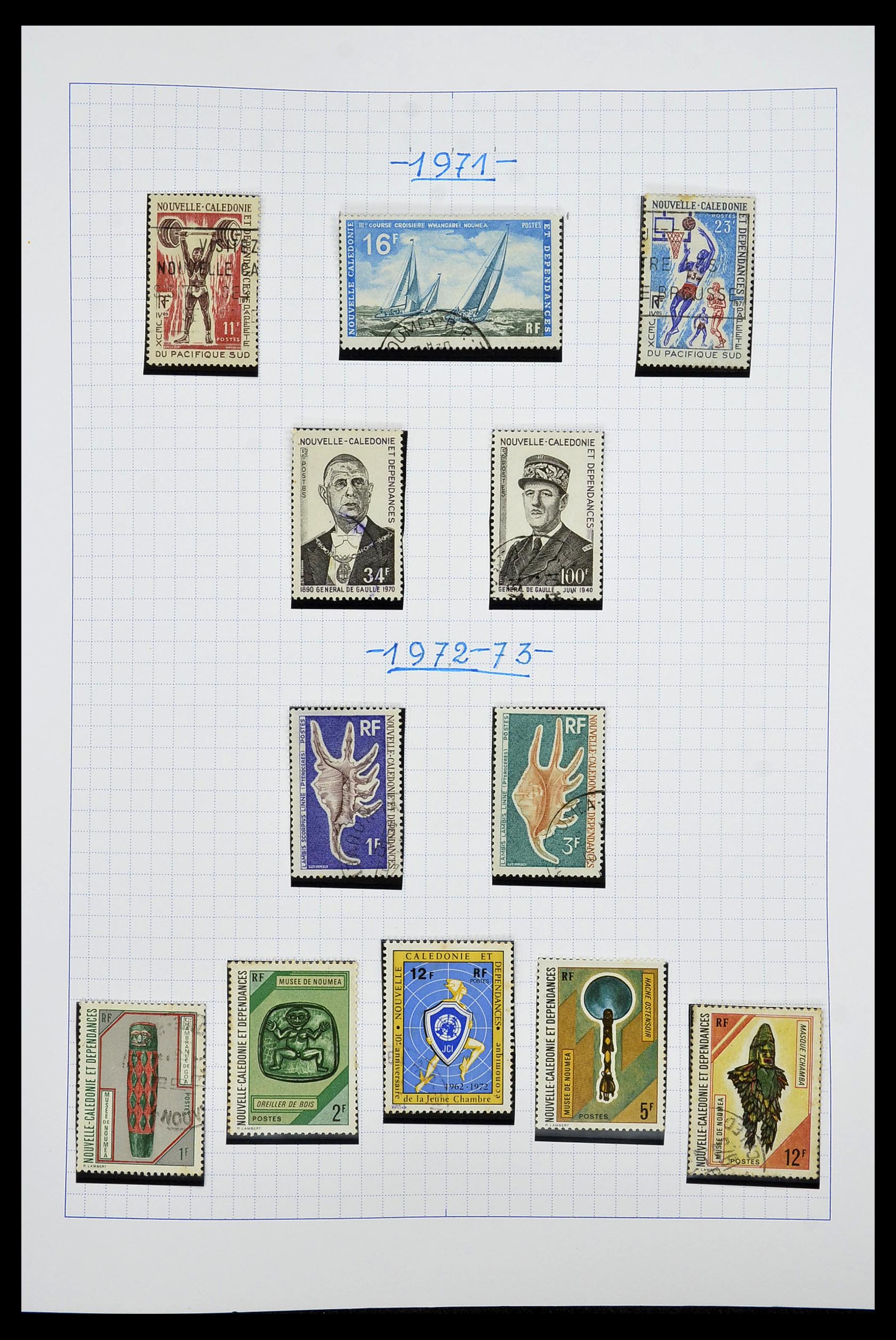 34219 024 - Postzegelverzameling 34219 Nieuw Caledonië 1881-2014!