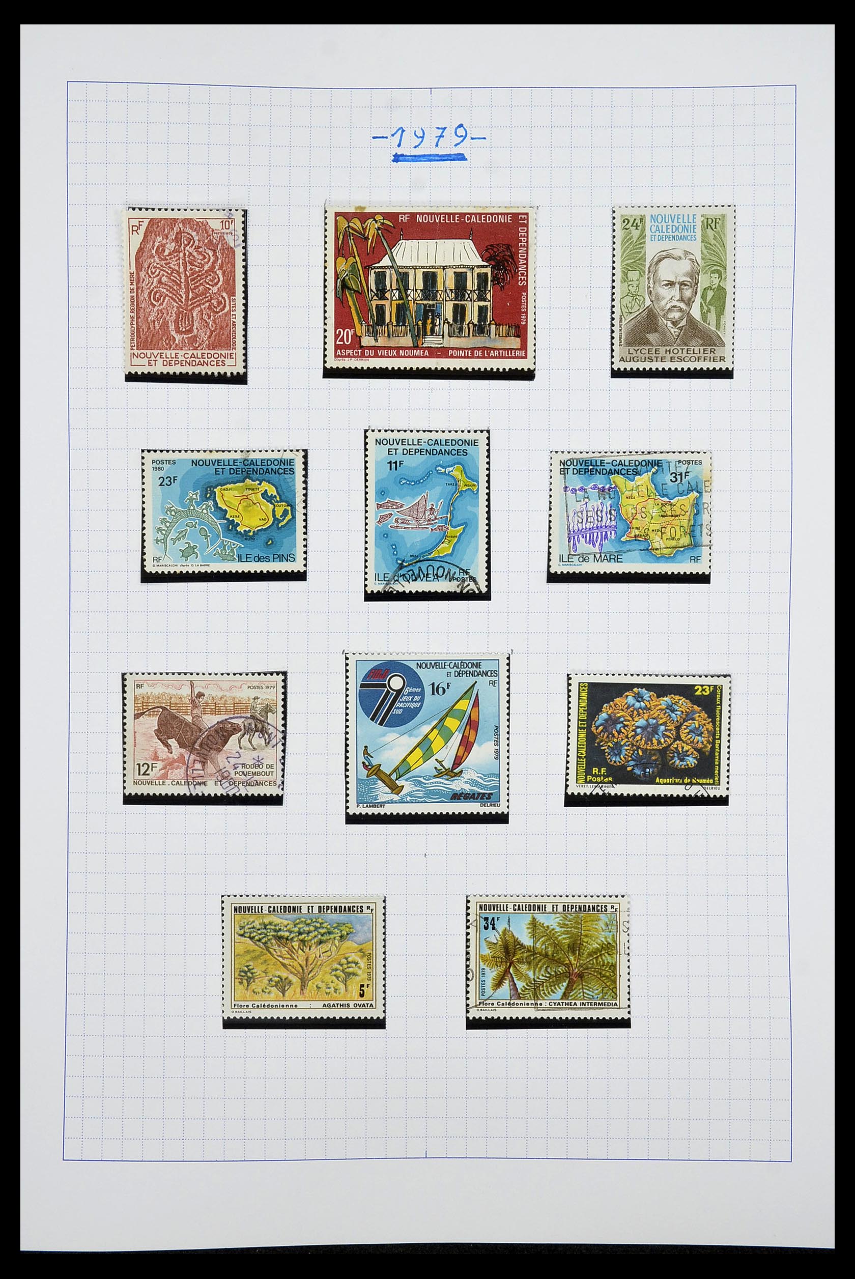 34219 029 - Postzegelverzameling 34219 Nieuw Caledonië 1881-2014!