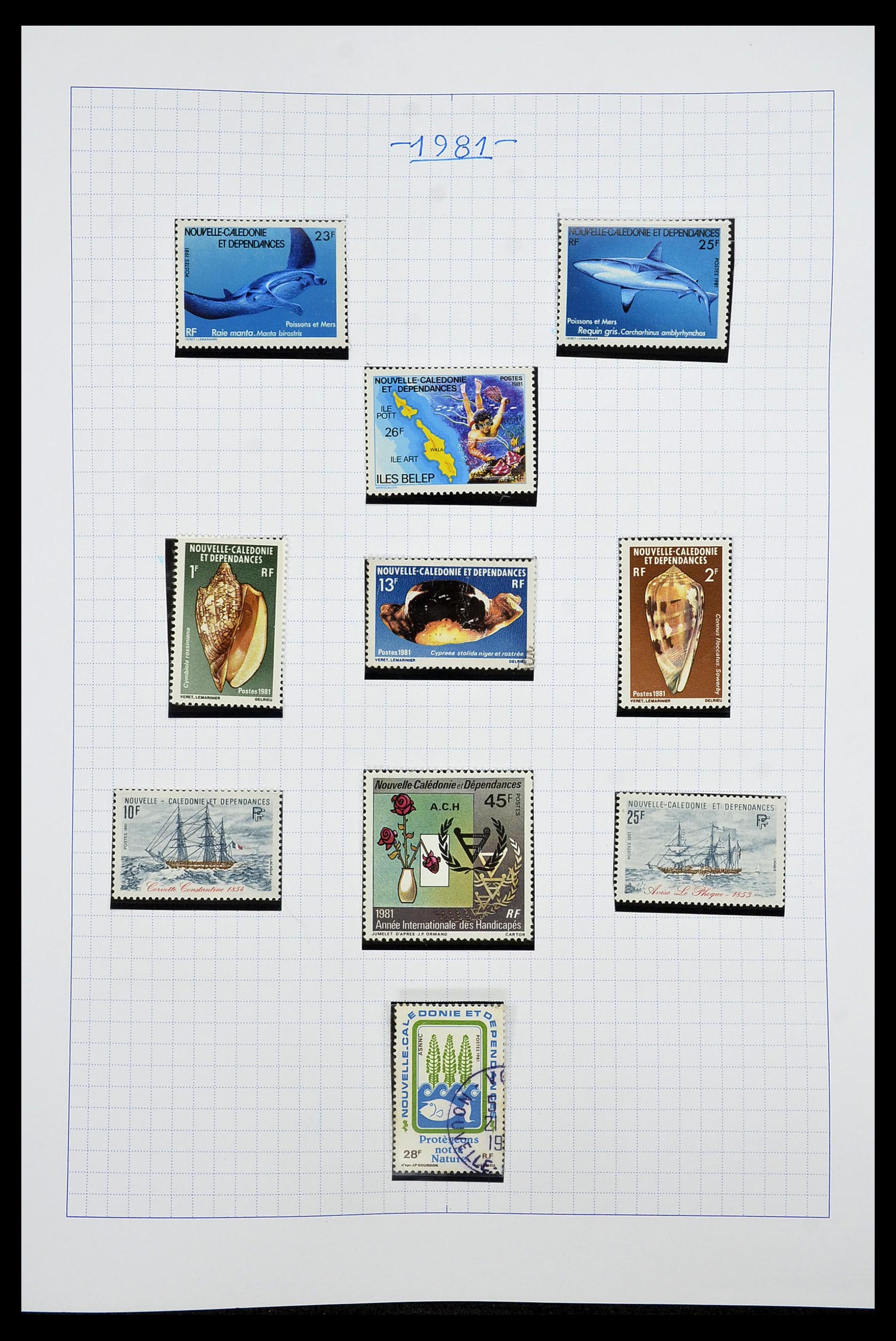 34219 031 - Postzegelverzameling 34219 Nieuw Caledonië 1881-2014!