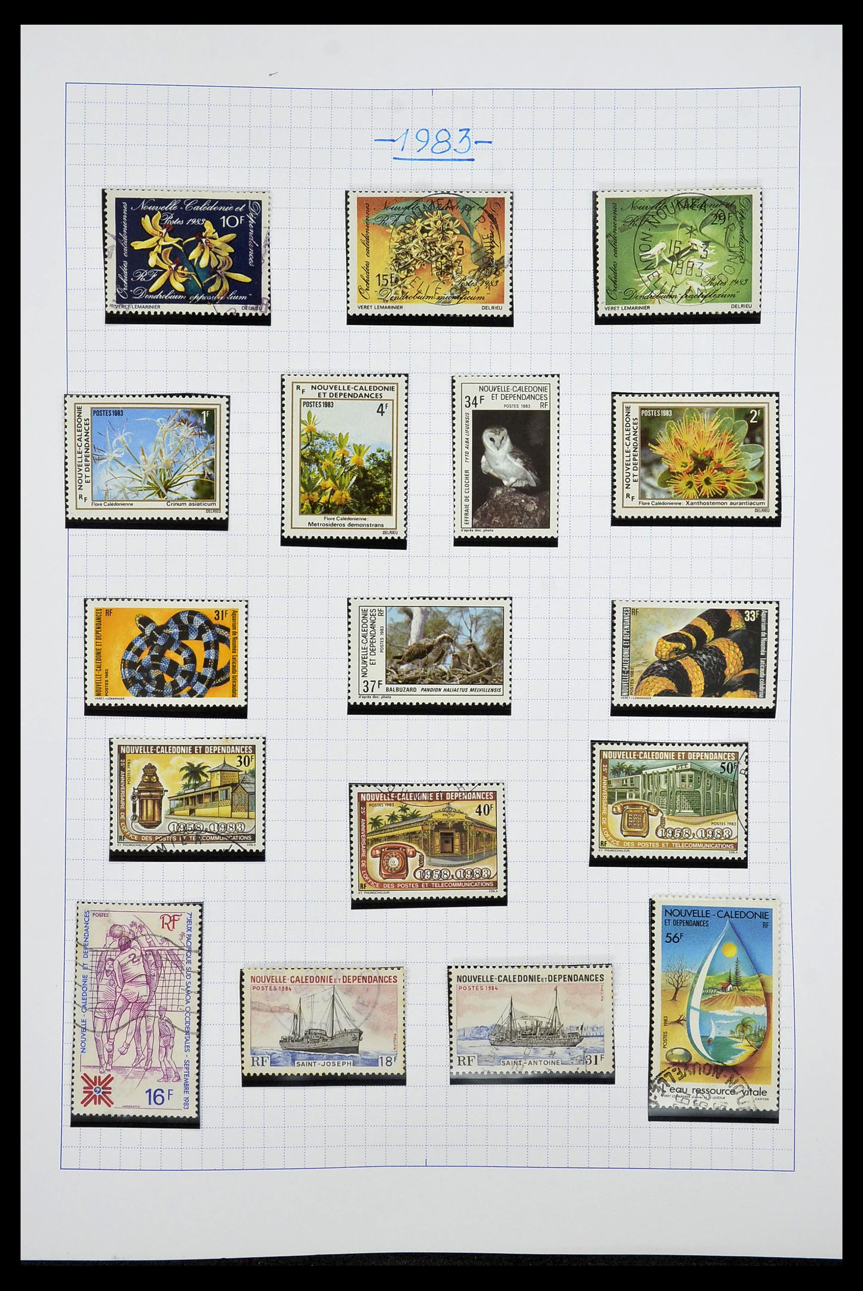 34219 033 - Postzegelverzameling 34219 Nieuw Caledonië 1881-2014!