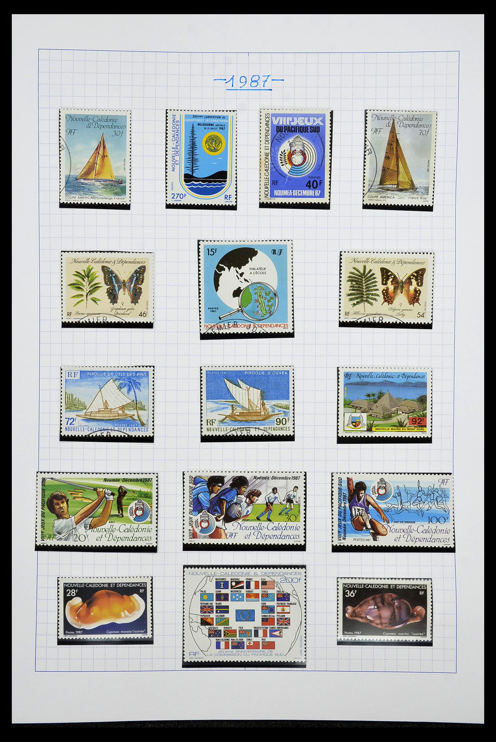 34219 038 - Postzegelverzameling 34219 Nieuw Caledonië 1881-2014!