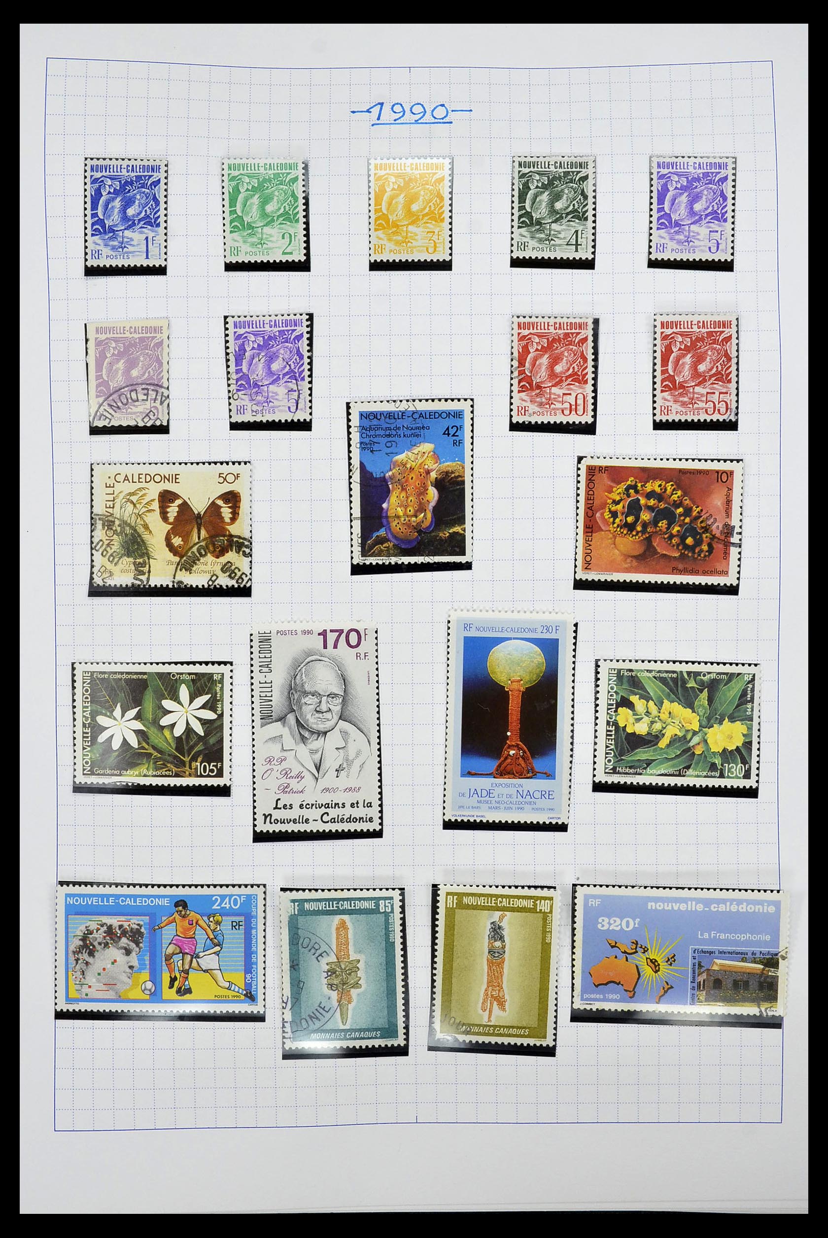 34219 042 - Postzegelverzameling 34219 Nieuw Caledonië 1881-2014!